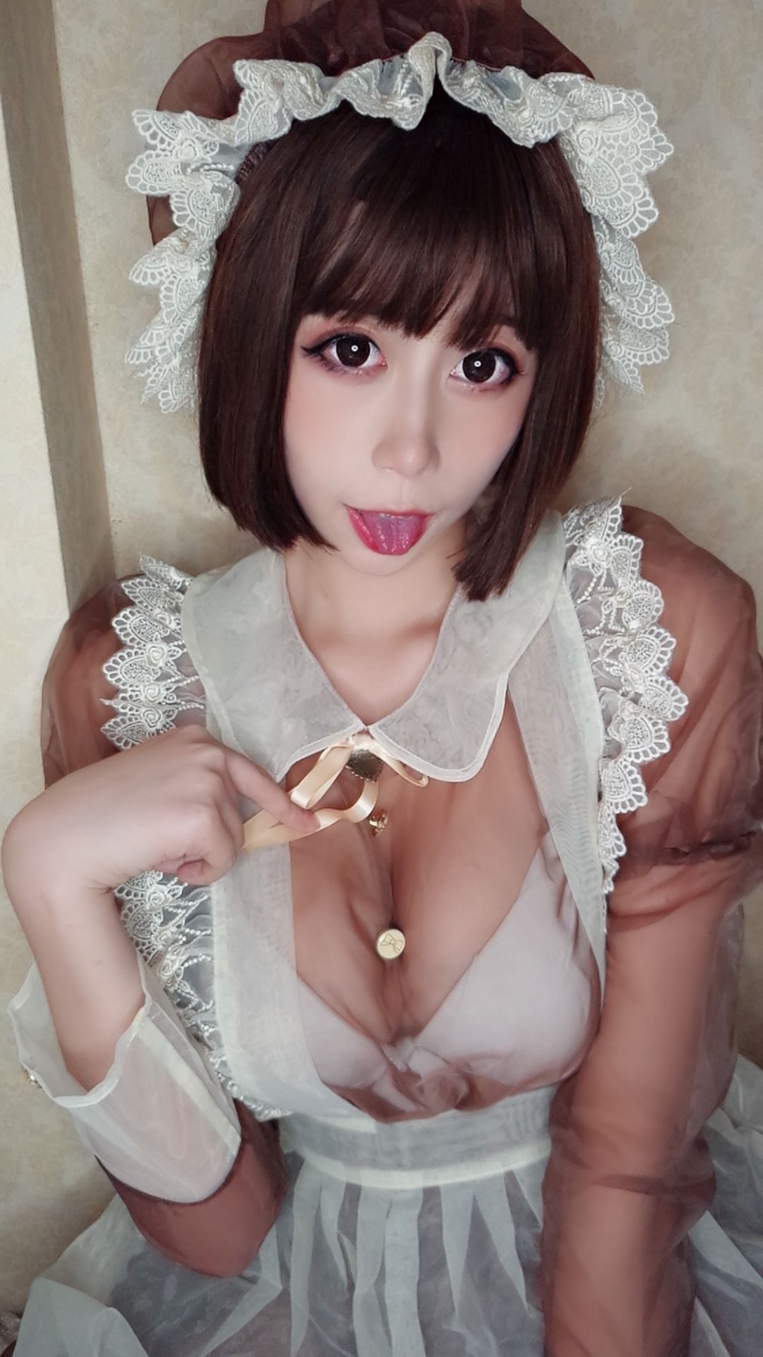 萌妹奈汐ちゃん nice メイド自撮り