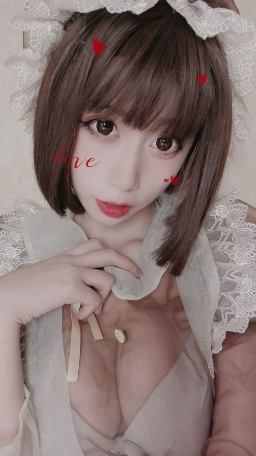 萌妹奈汐ちゃん nice メイド自撮り