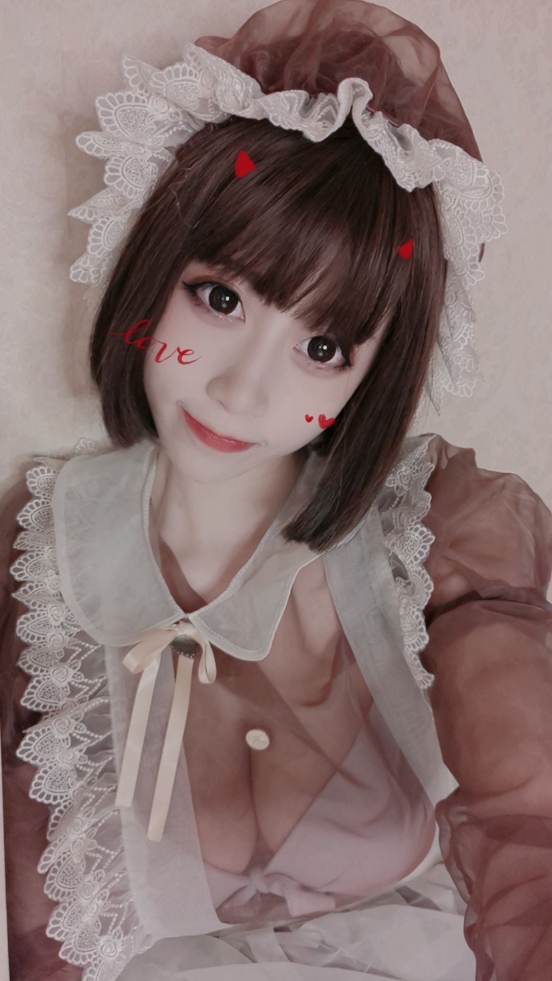 萌妹奈汐ちゃん nice メイド自撮り