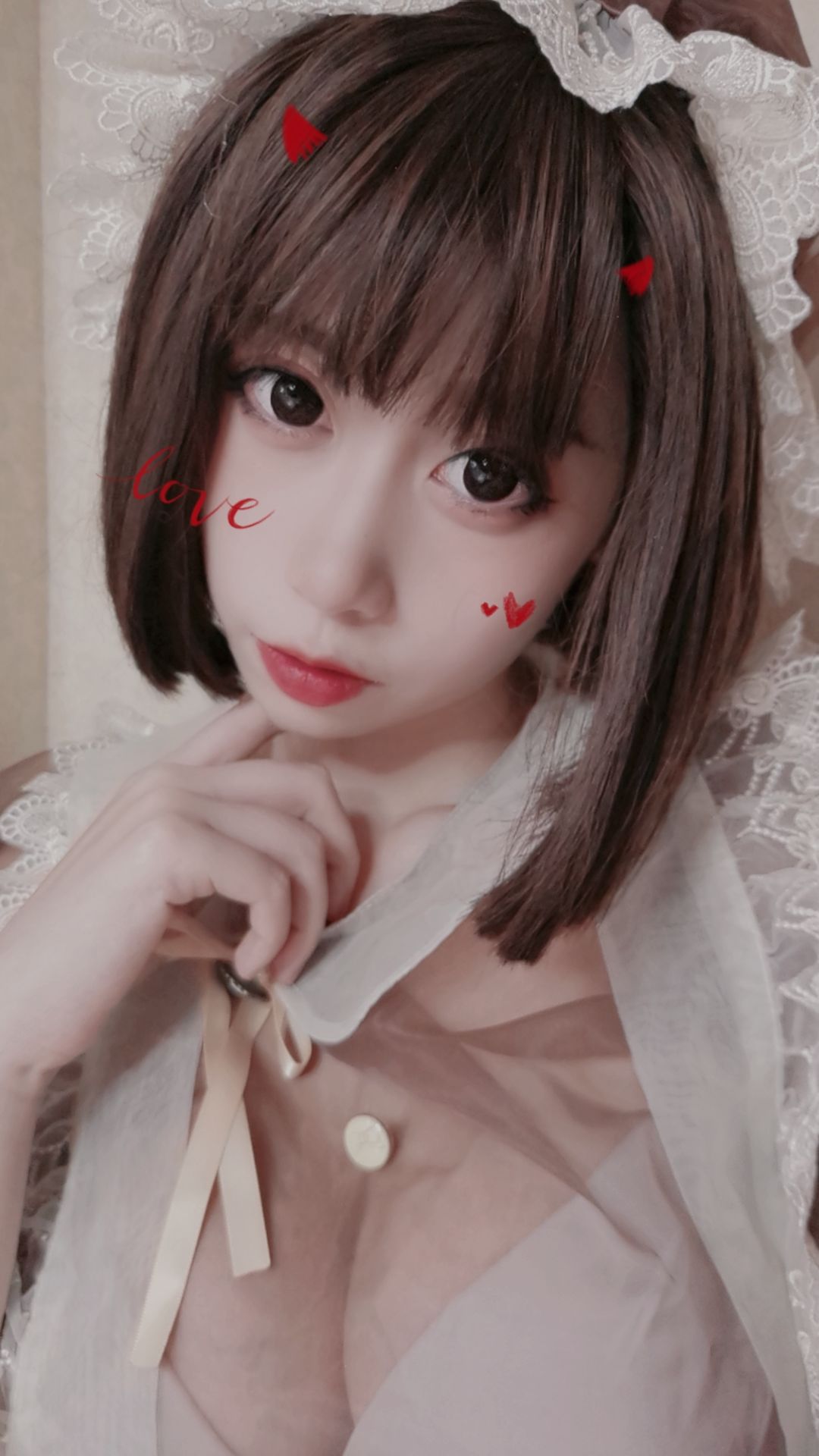 萌妹奈汐ちゃん nice メイド自撮り