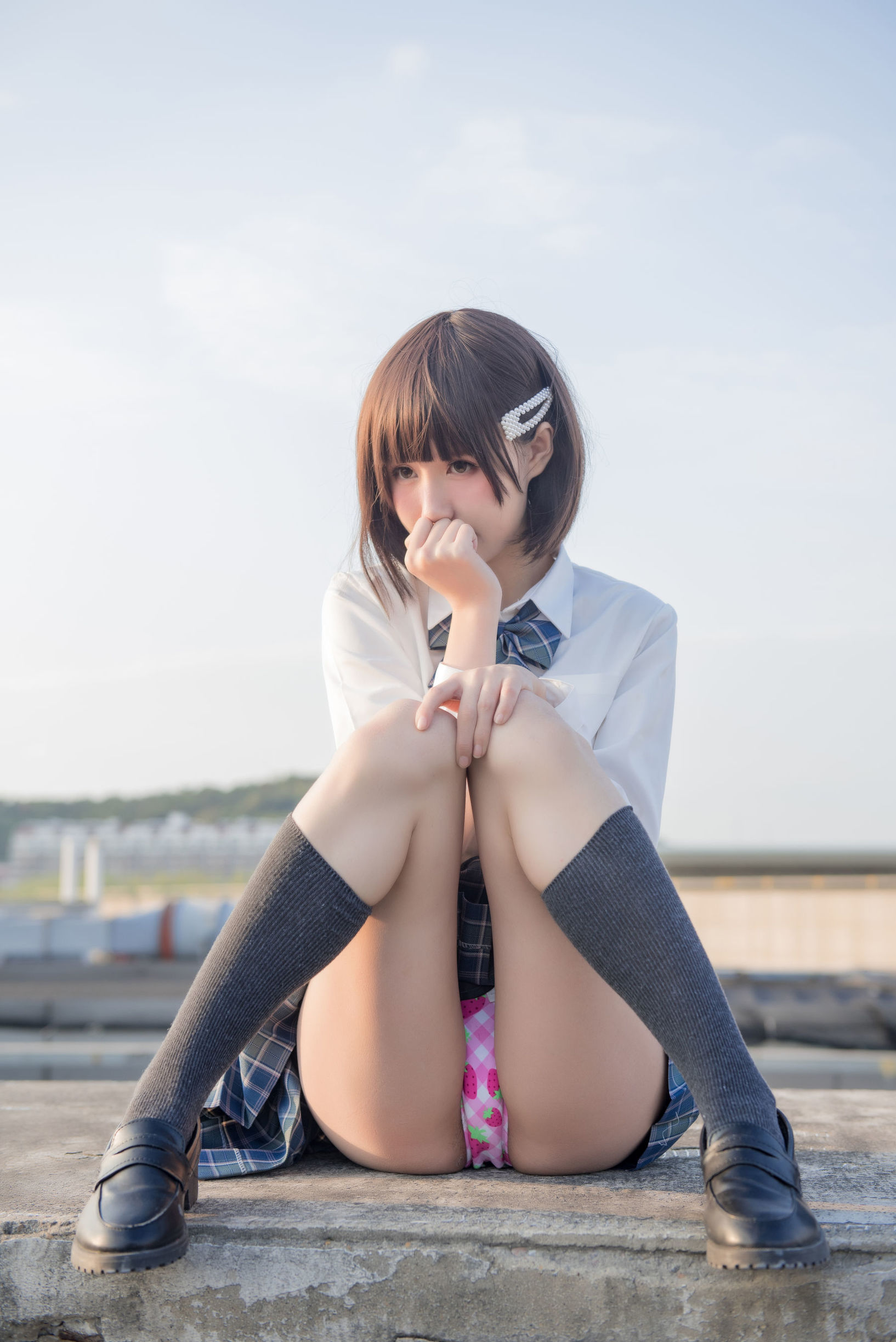 萌妹子南鴿 少女裙底