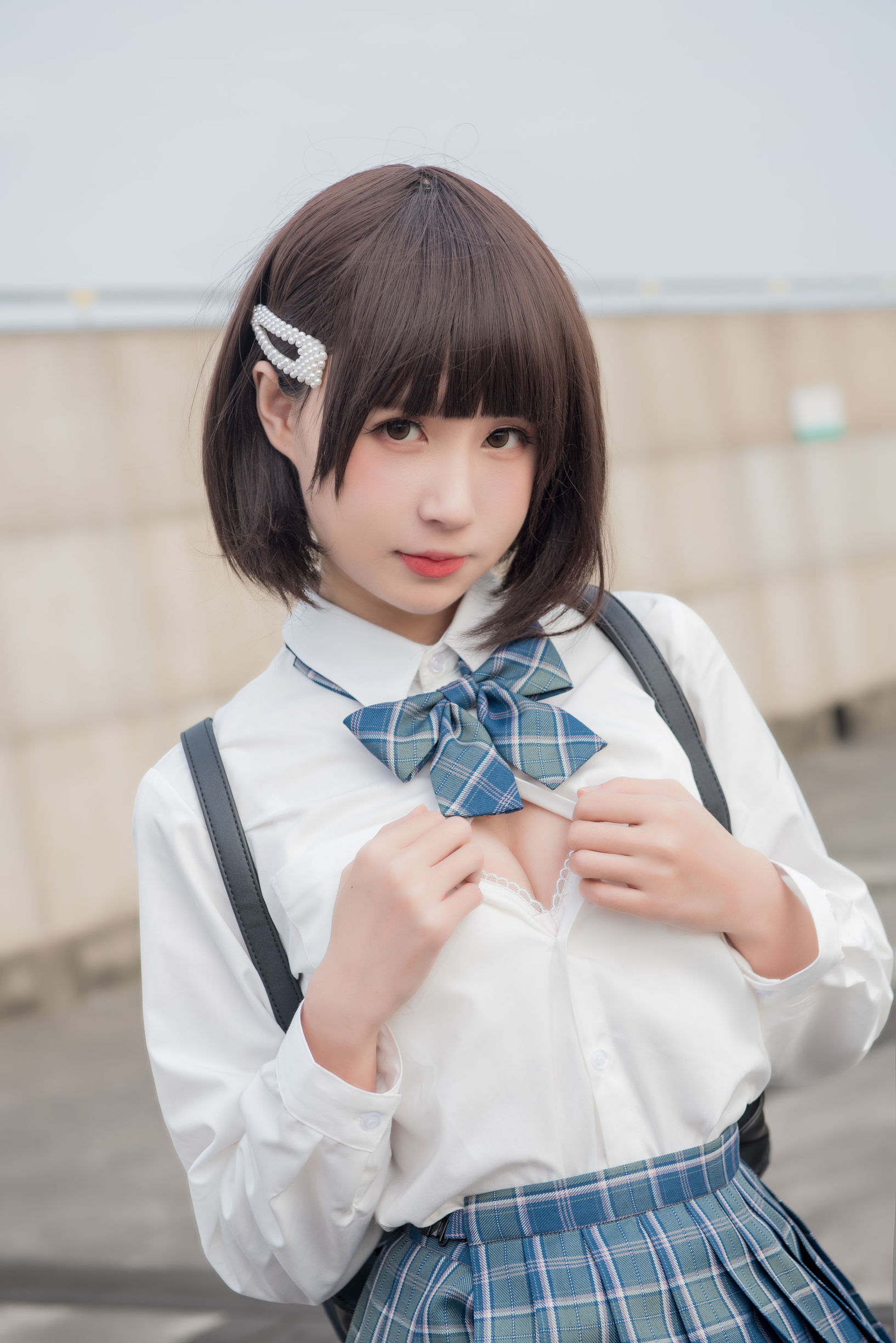 萌妹子南鴿 少女裙底