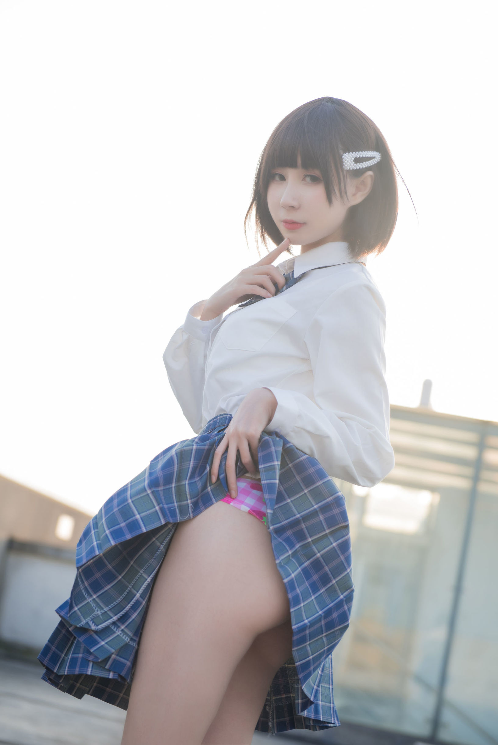 萌妹子南鴿 少女裙底