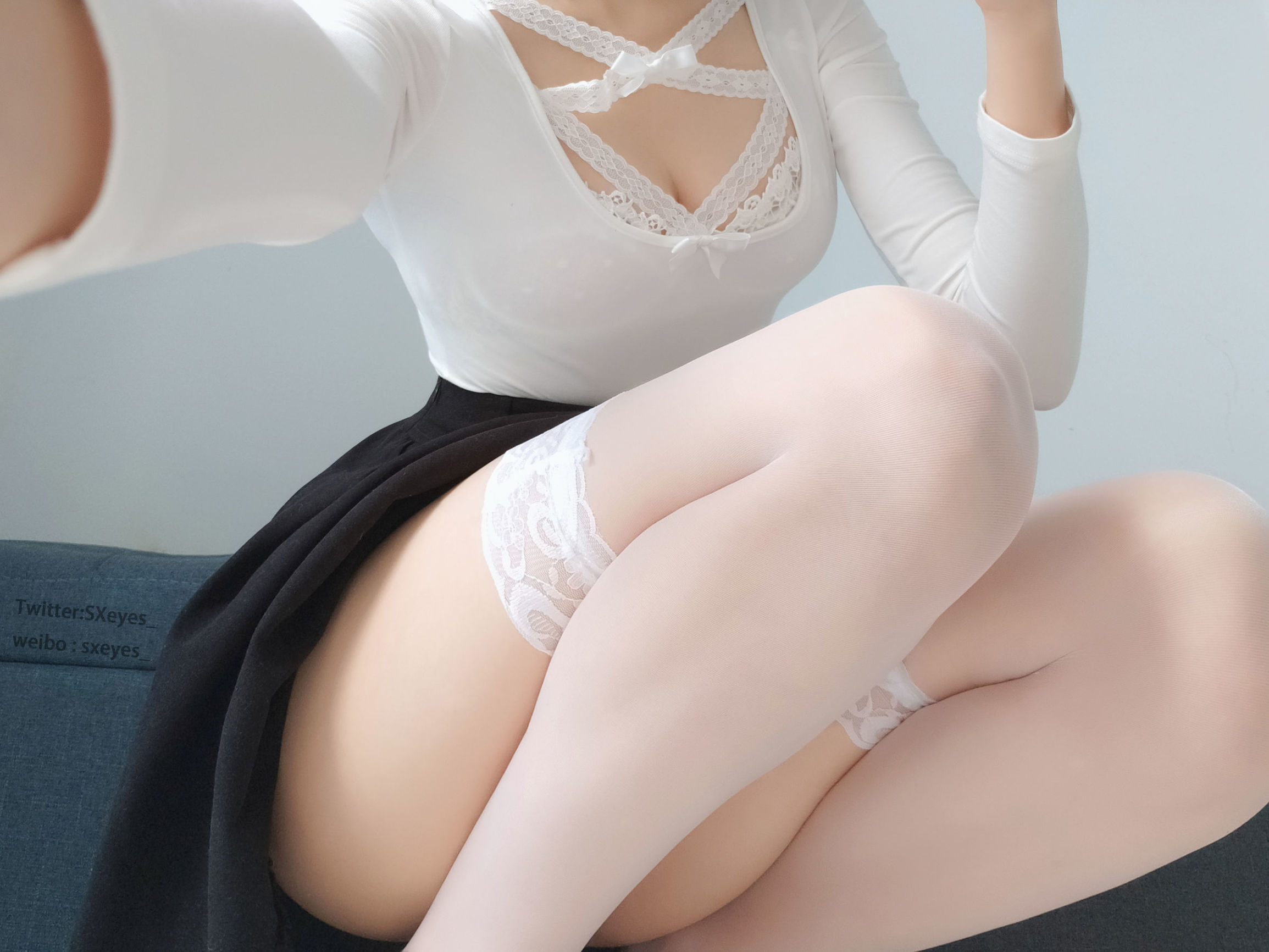 萌妹子眼醬大魔王w 白蕾絲姐姐