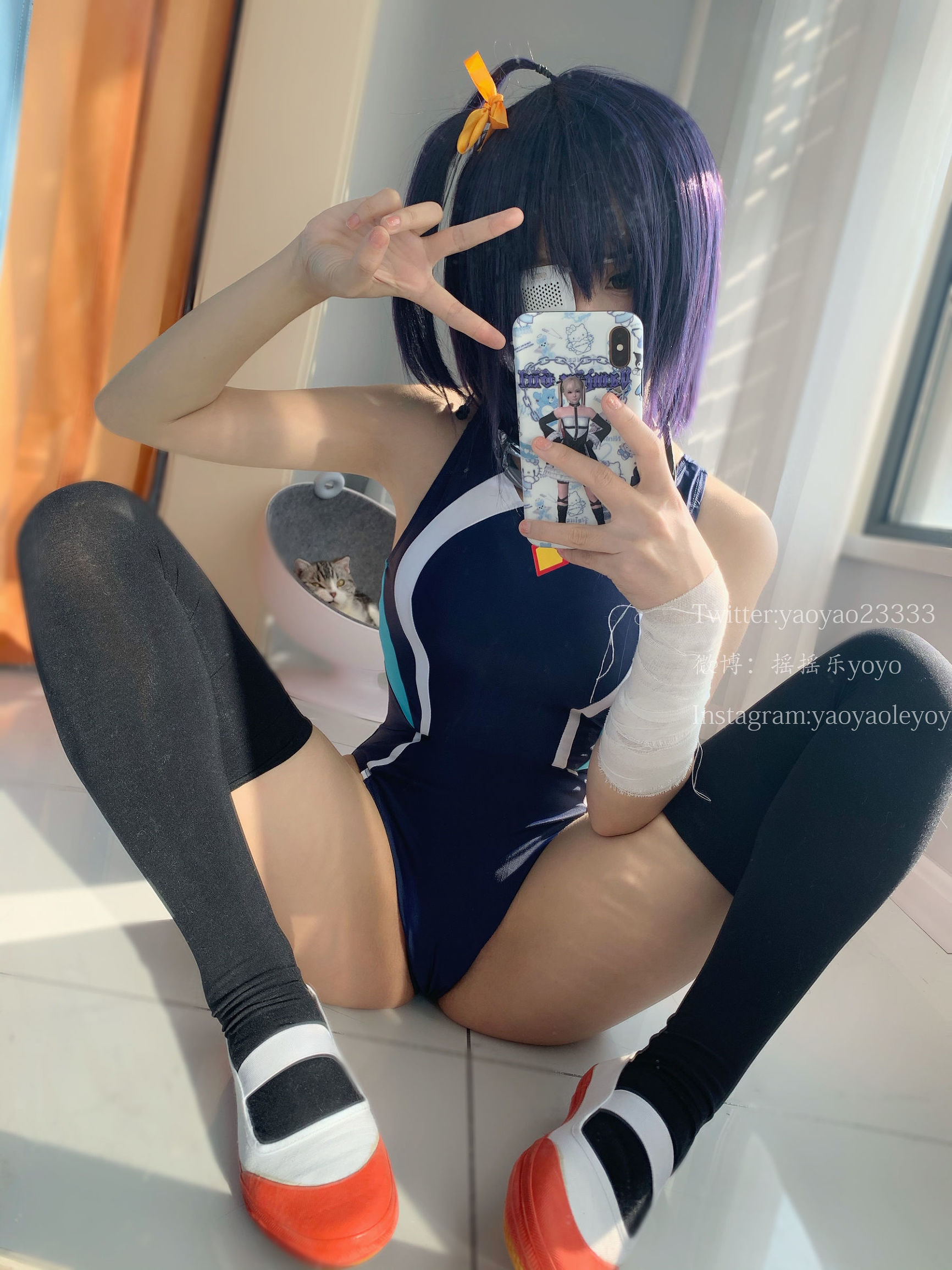 萌え妹子コスプレイヤーヤオヤオレヨーヨー六花