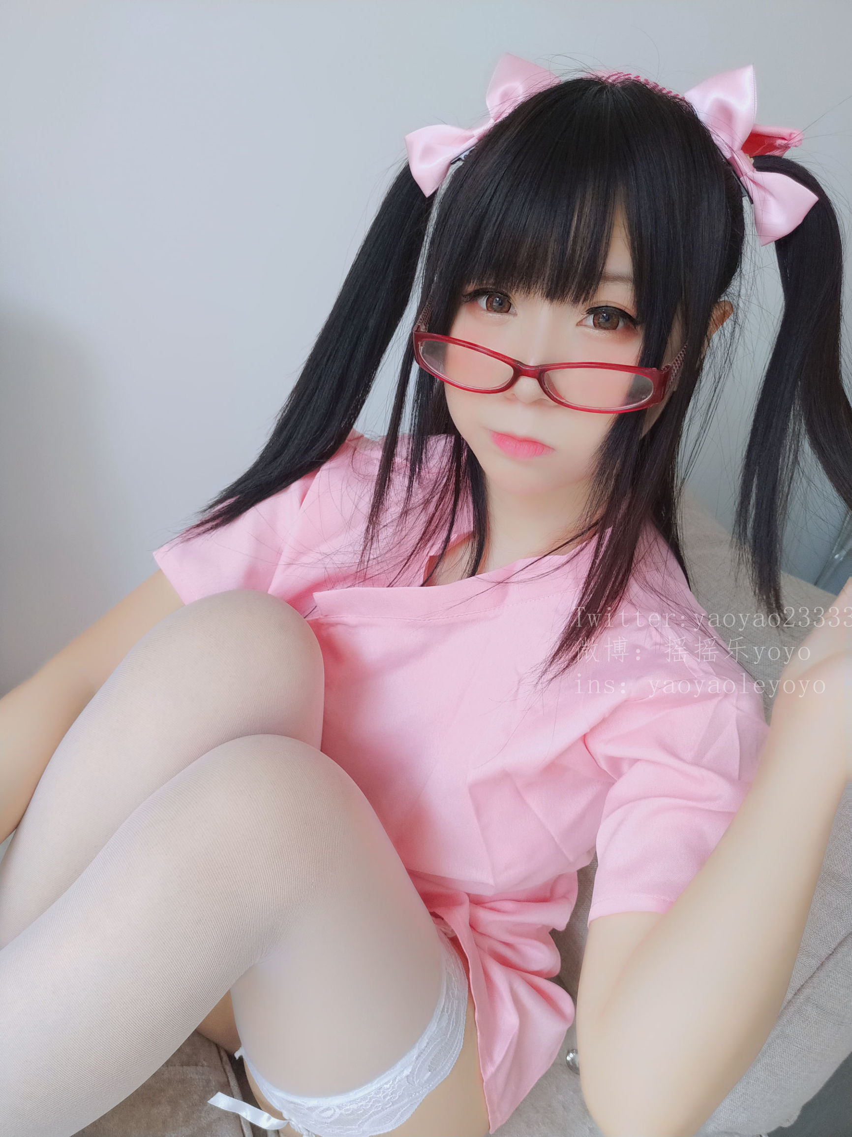 Cô gái dễ thương Coser YoYo - Y tá dễ thương màu hồng