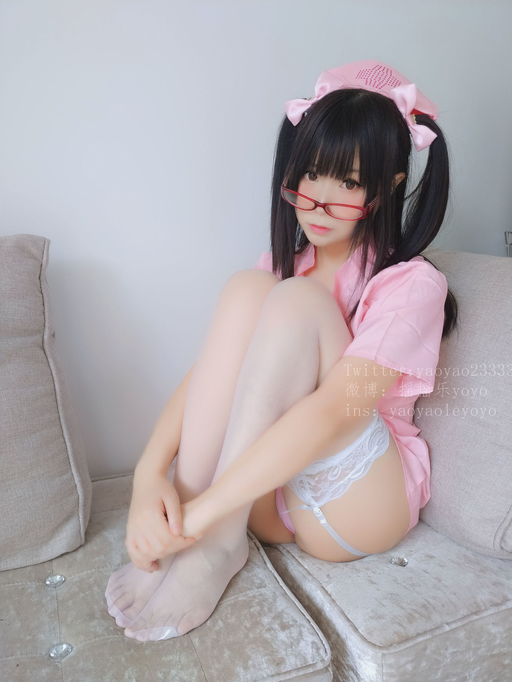 萌妹子科瑟搖搖樂悠悠 可愛粉色護士