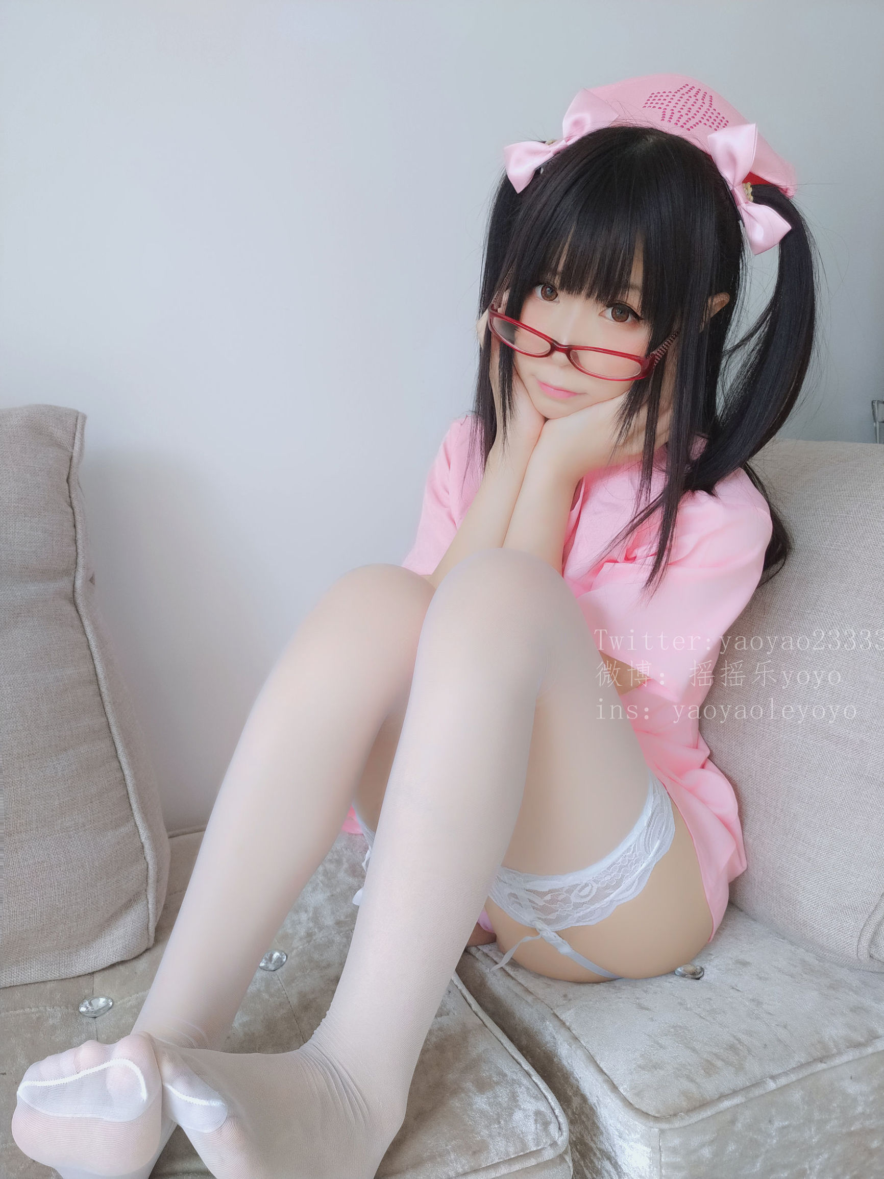 萌妹子科瑟搖搖樂悠悠 可愛粉色護士