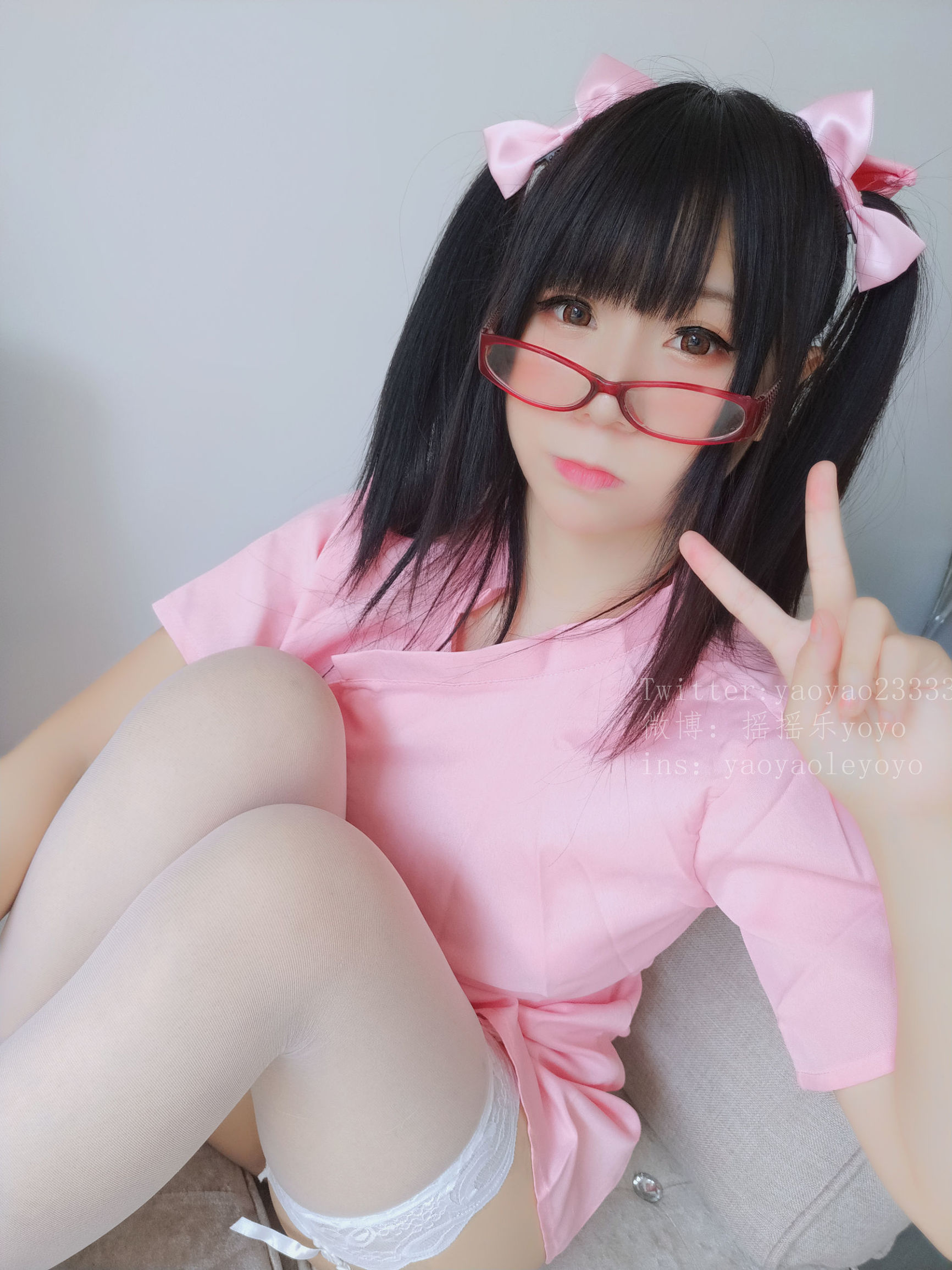 Cô gái dễ thương Coser YoYo - Y tá dễ thương màu hồng