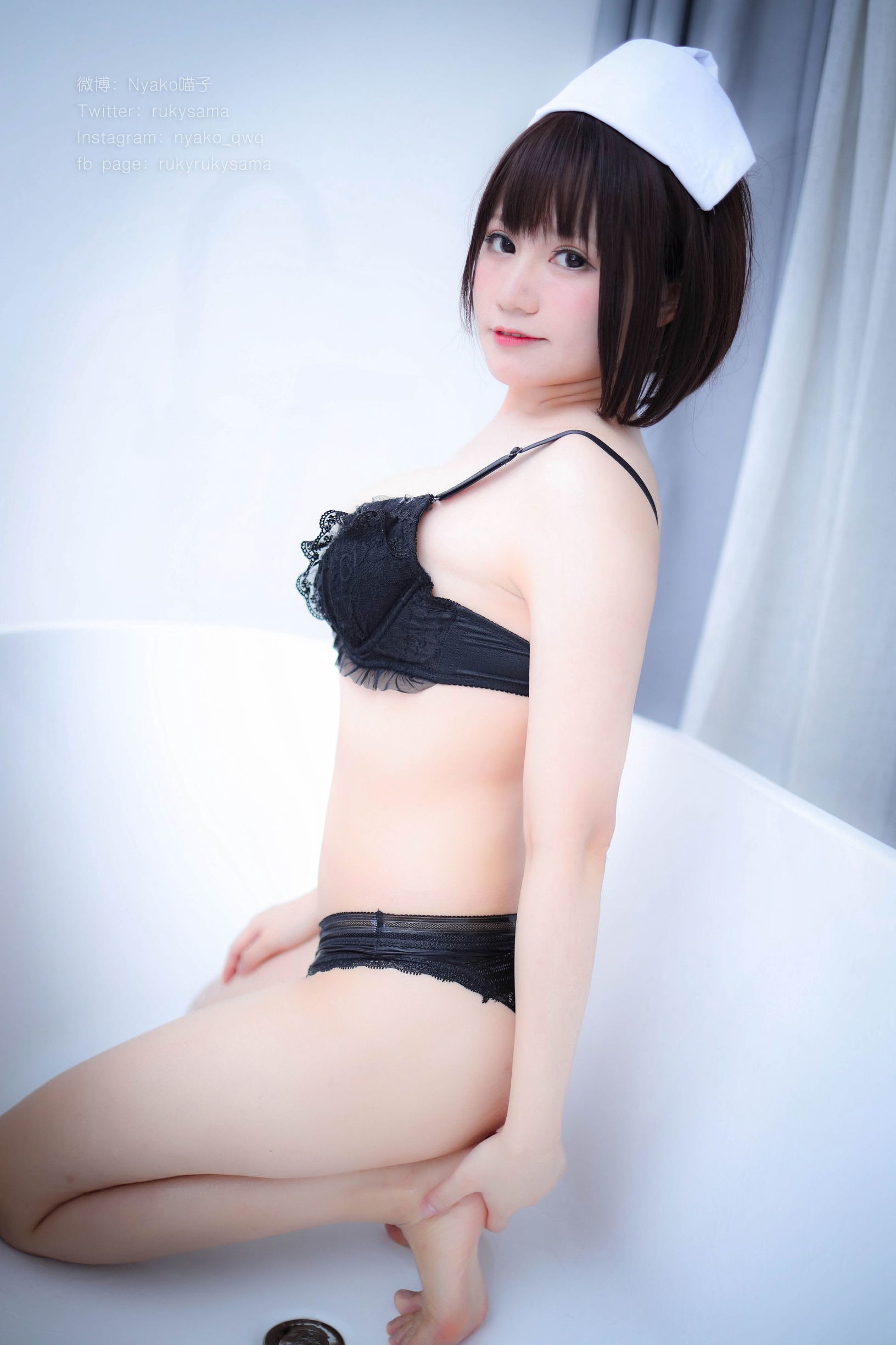 萌え妹子Nyako喵子 白糸ナース服