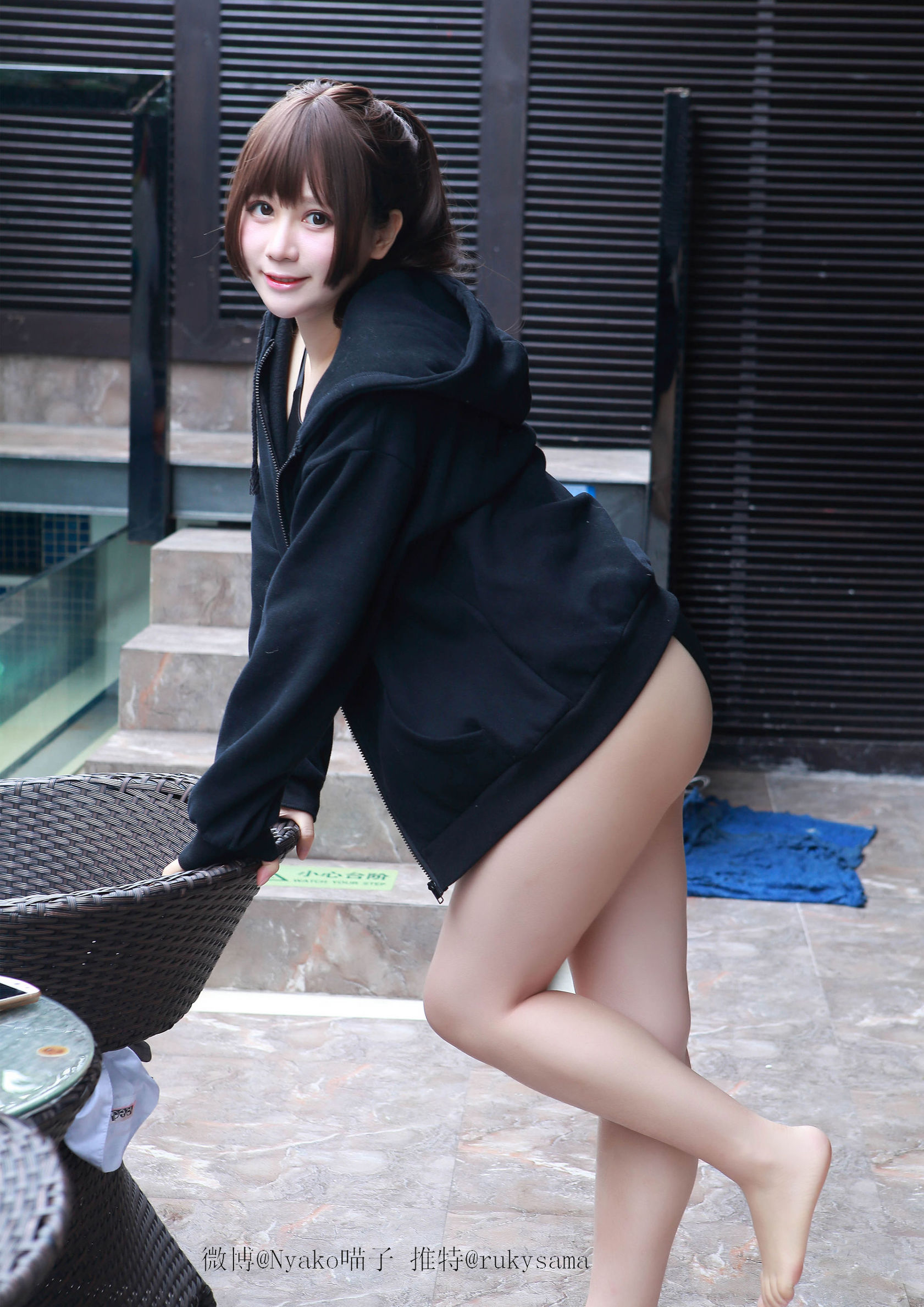 Cute Girl Nyako Meowko High School Student 02