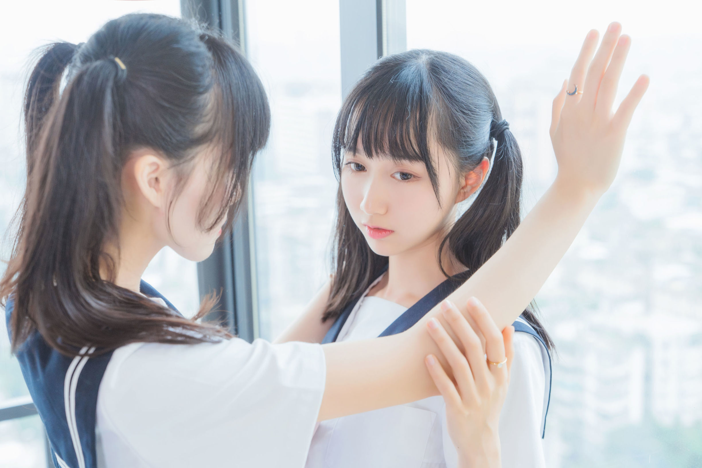 สไตล์โมเอะ นางสาว ไม้หมี่นหมี่น OwO และ สะกุระโทเมียว เธอ(ชุดยูนิฟอร์ม × ชุดยูนิฟอร์ม)