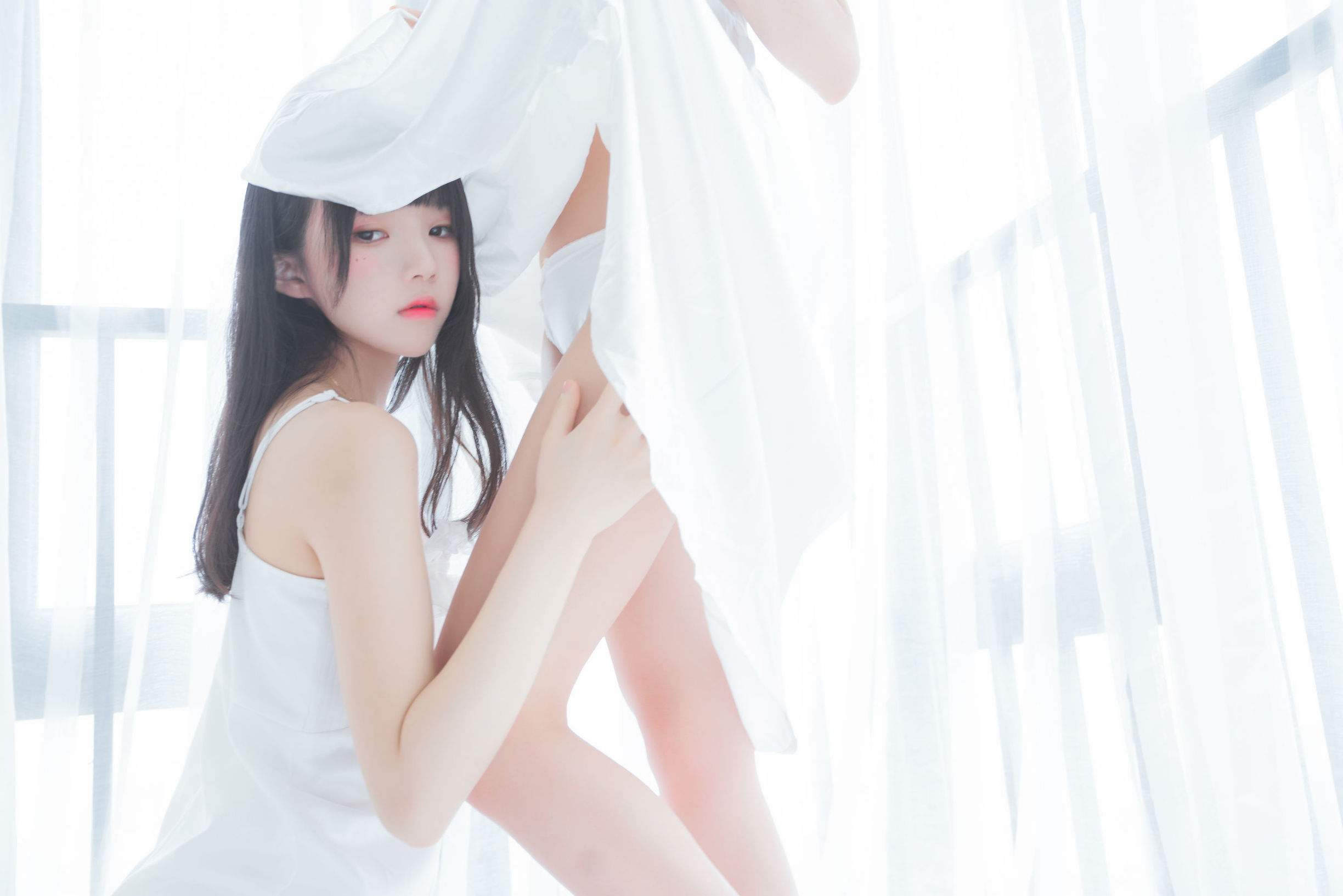 萌계 아가씨 무미엔미엔OwO & 사쿠라토묘 아침(백스커트×백스커트)