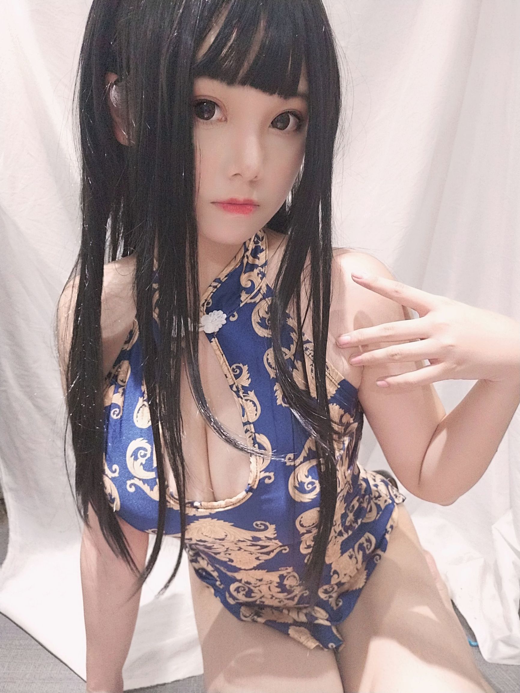 萌系小姐姐蜜汁猫裘 旗袍姐姐