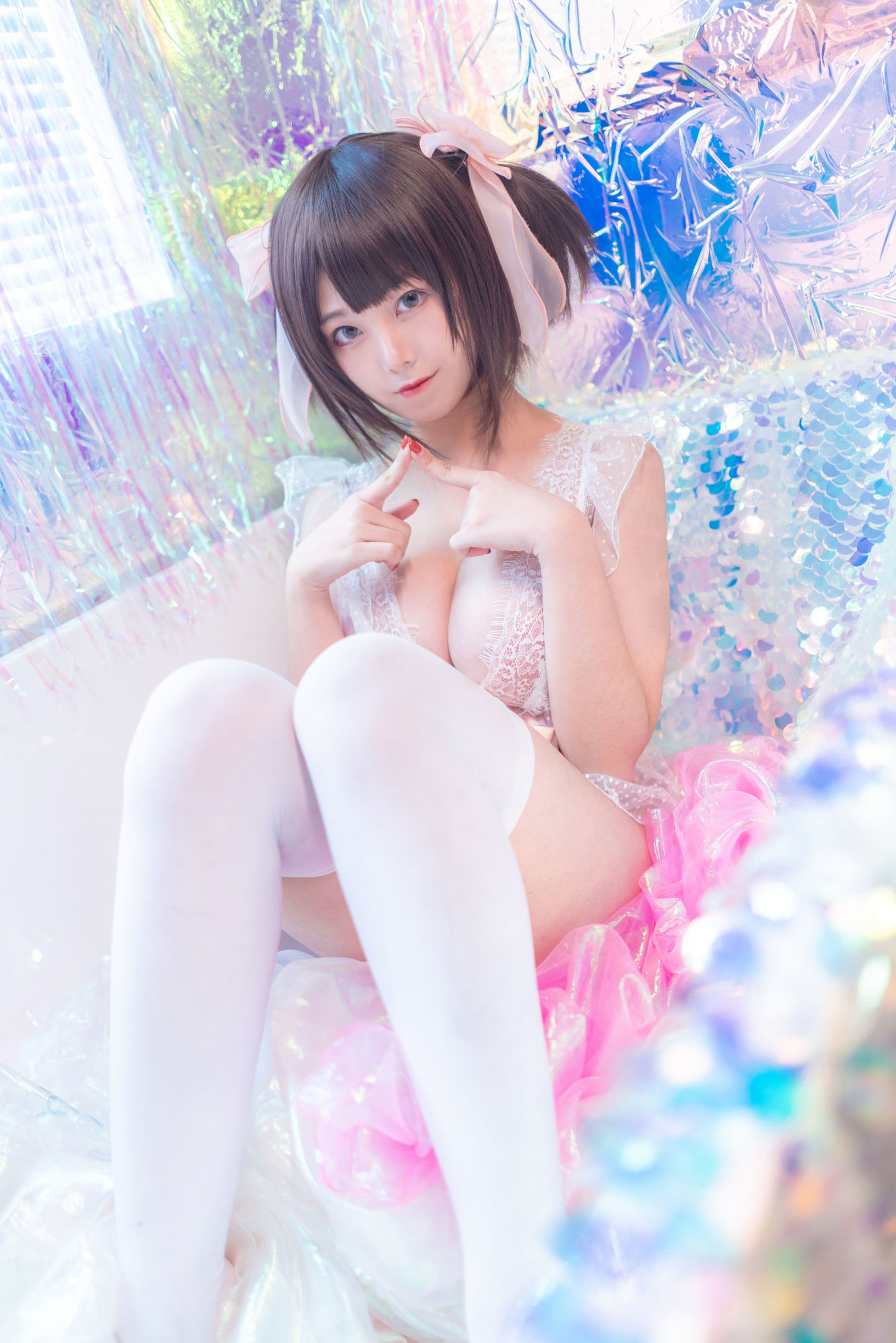 萌え系の小姉さん ハニージュース猫キュー ピンクの私房