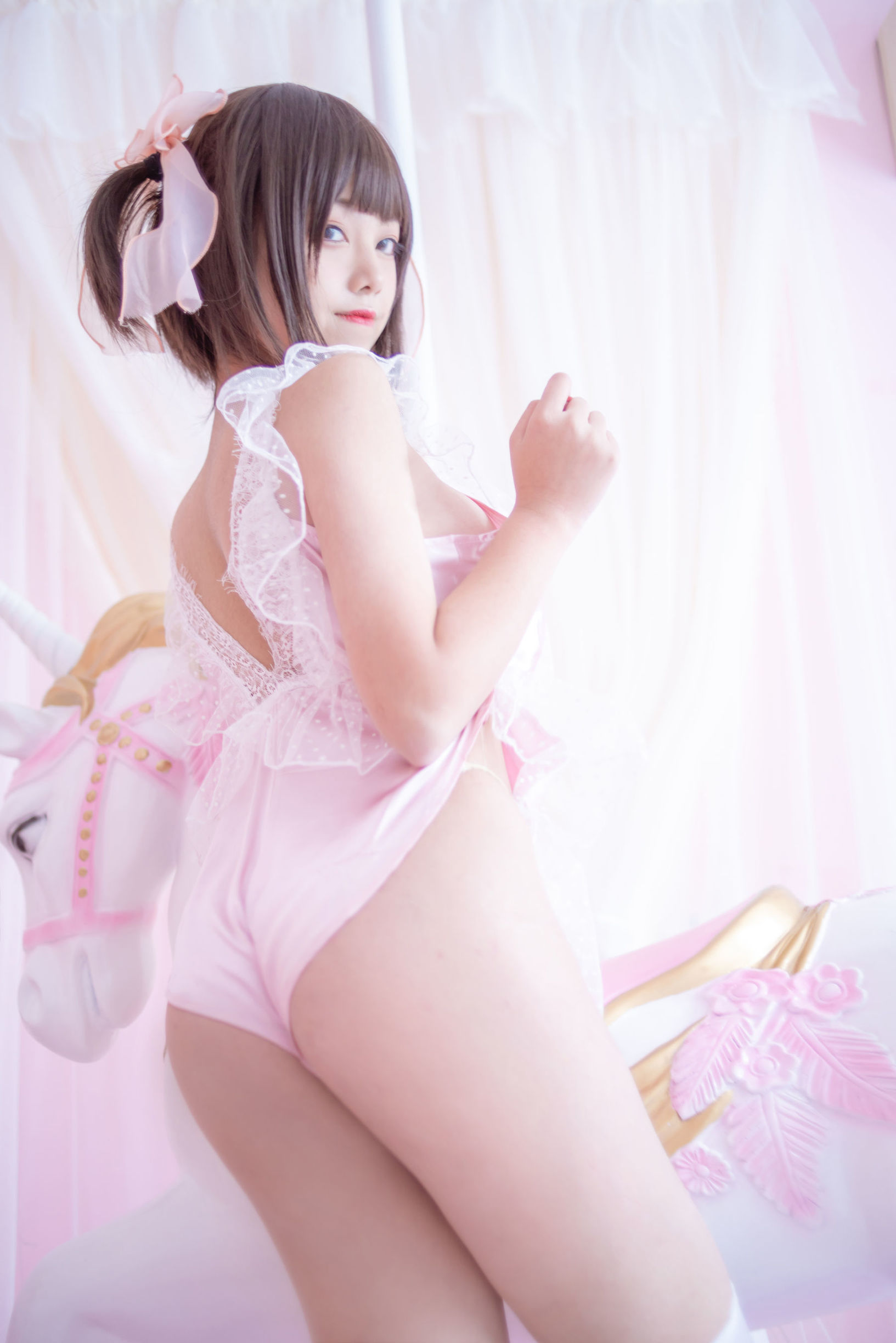 萌え系の小姉さん ハニージュース猫キュー ピンクの私房