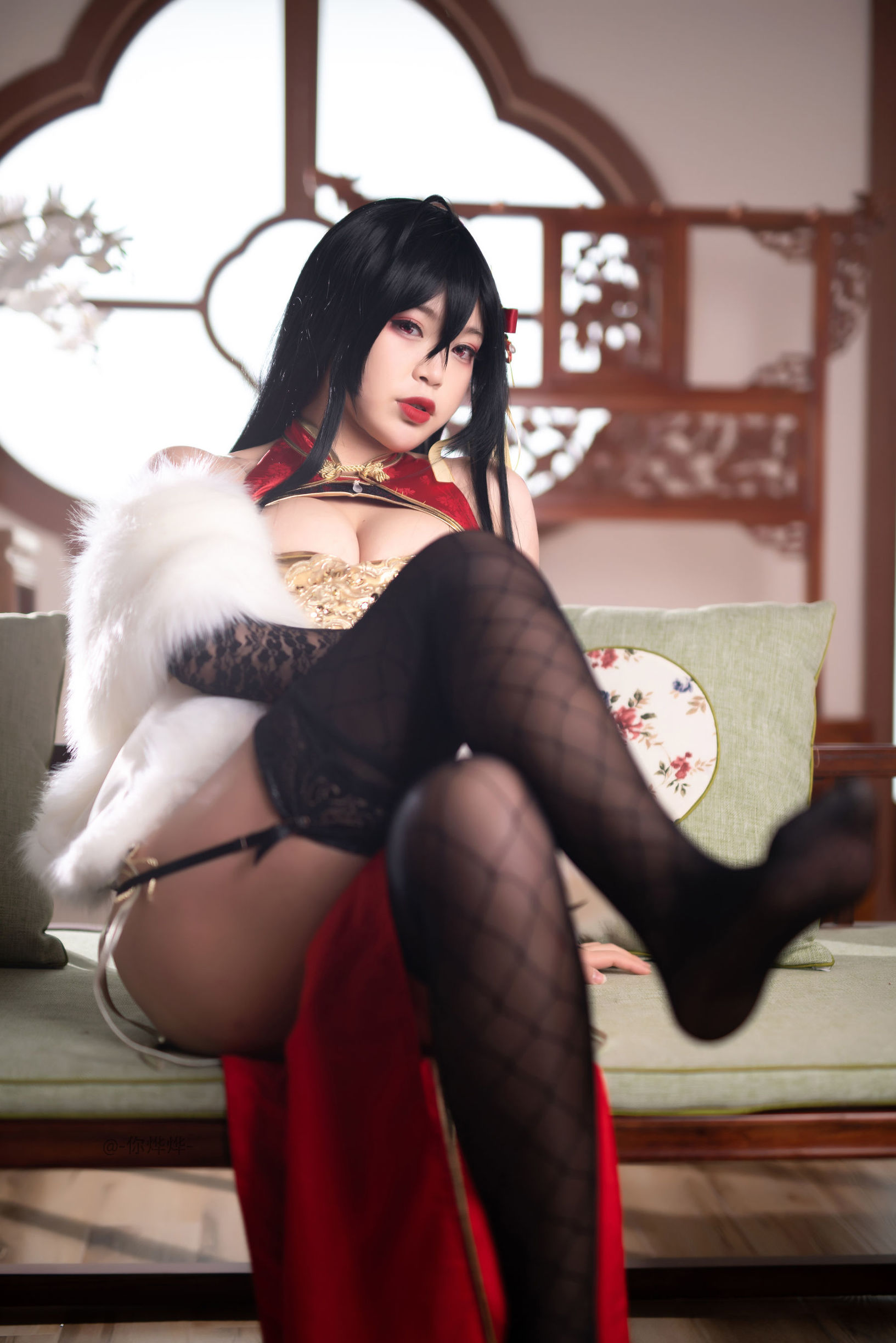 Moe-style big sister - Bai Ye - Great Phoenix Qipao
