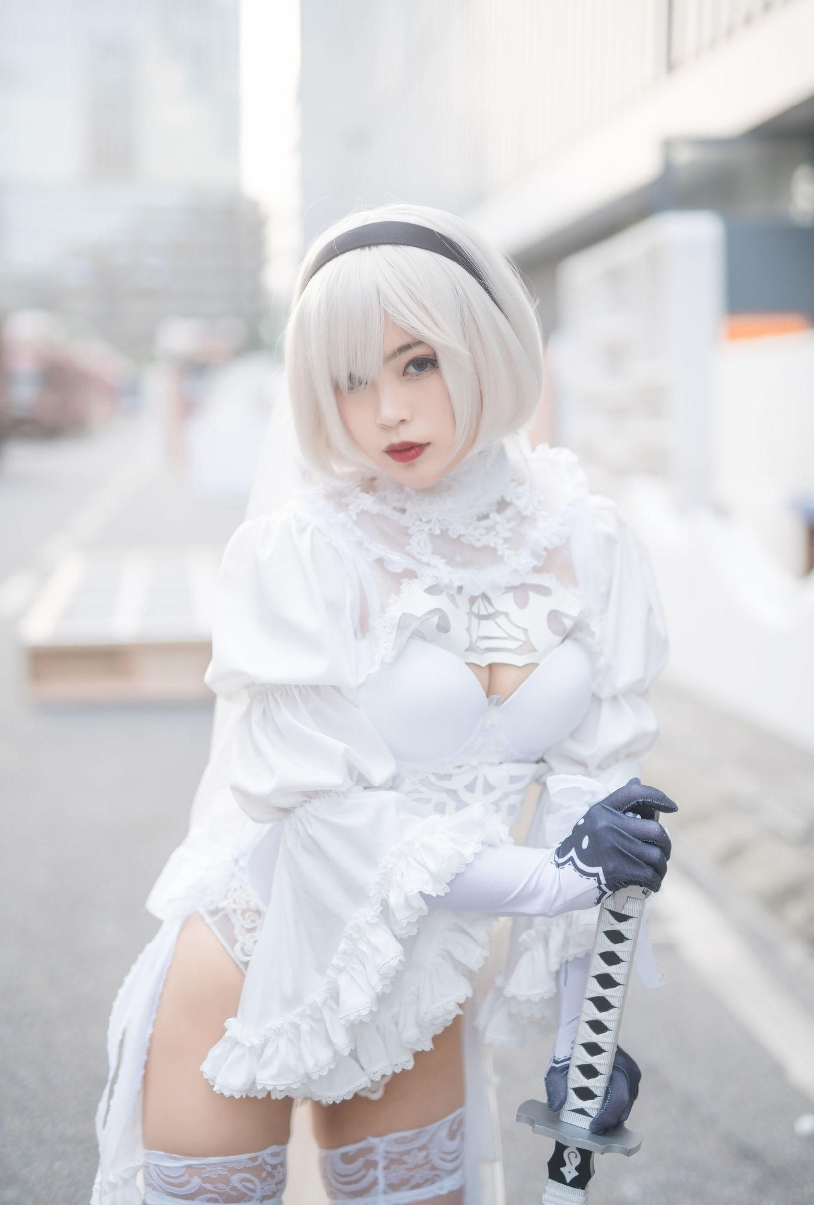 สาวโมเอะ - ไป๋เย่ - 2B ชุดเต็ม