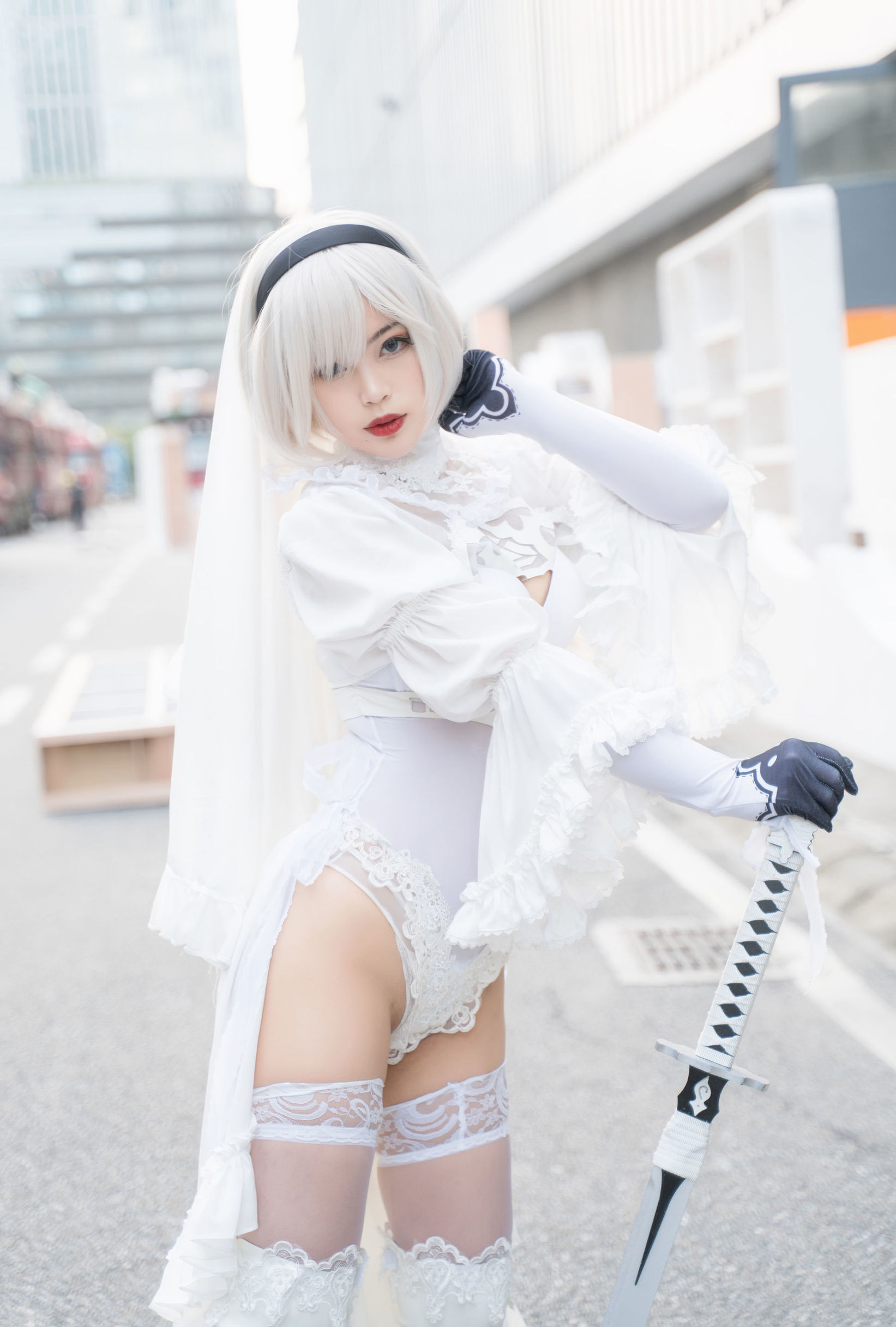 สาวโมเอะ - ไป๋เย่ - 2B ชุดเต็ม