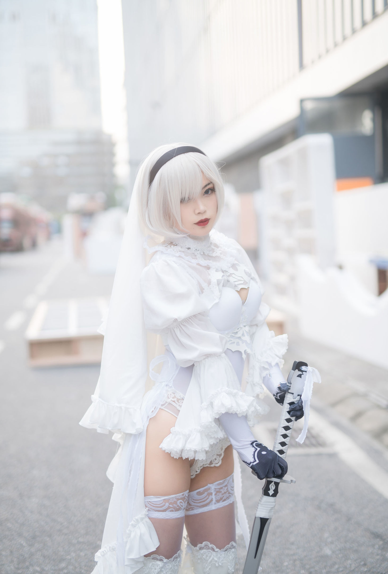 สาวโมเอะ - ไป๋เย่ - 2B ชุดเต็ม