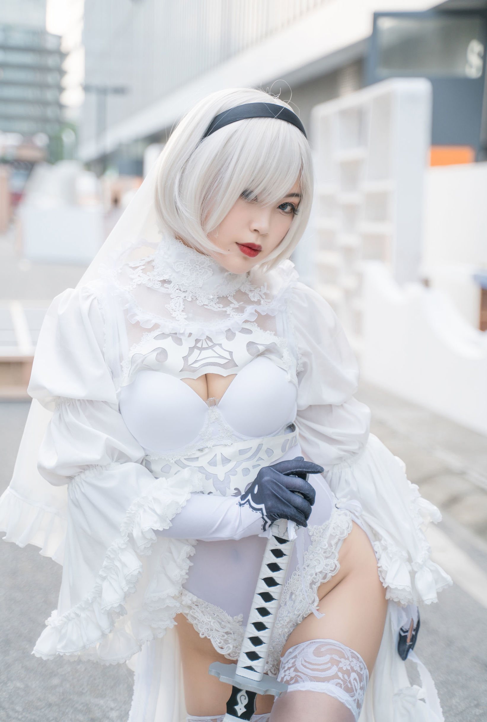 สาวโมเอะ - ไป๋เย่ - 2B ชุดเต็ม