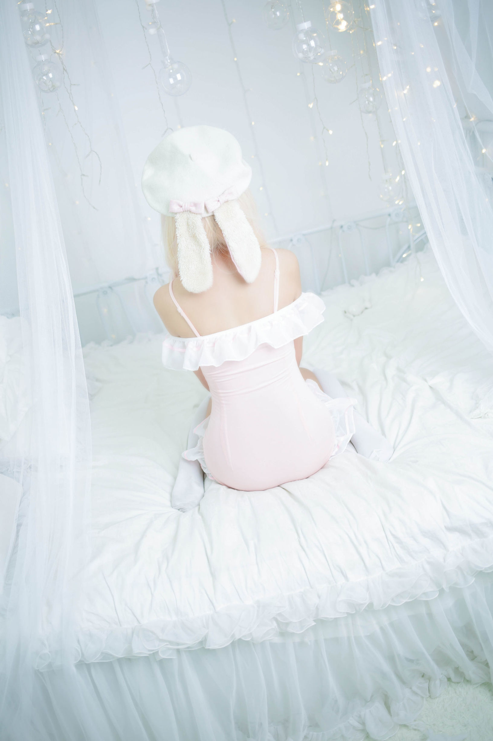  belle  Mi Du Miao Pink Swimsuit