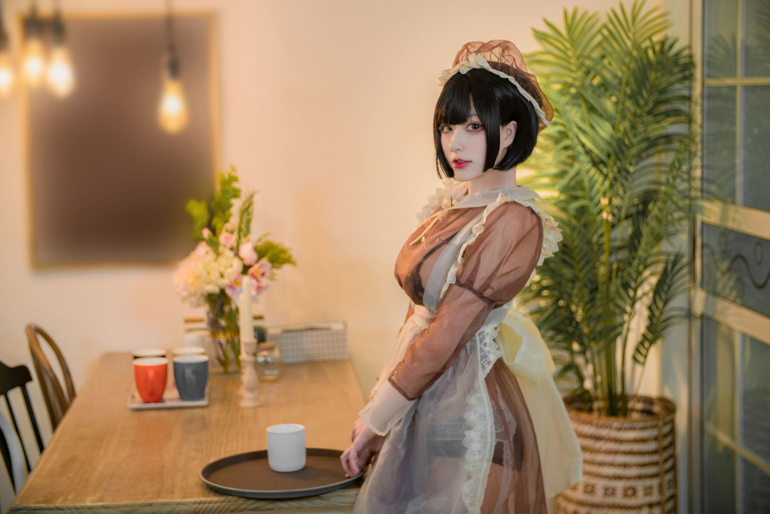 起司塊Wii寫真 棕色透明裝女僕