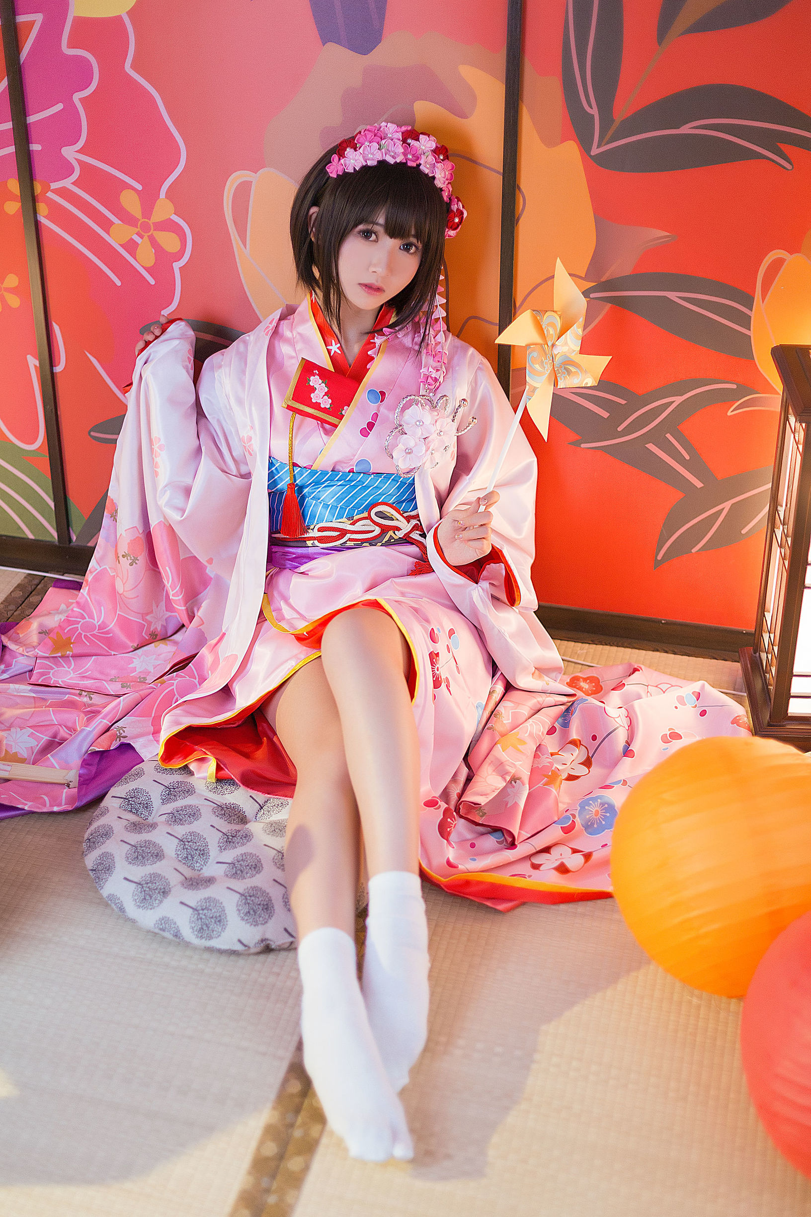 Coser siêu phổ biến Eel Fei Er, Thánh Nhân Huệ và kimono.