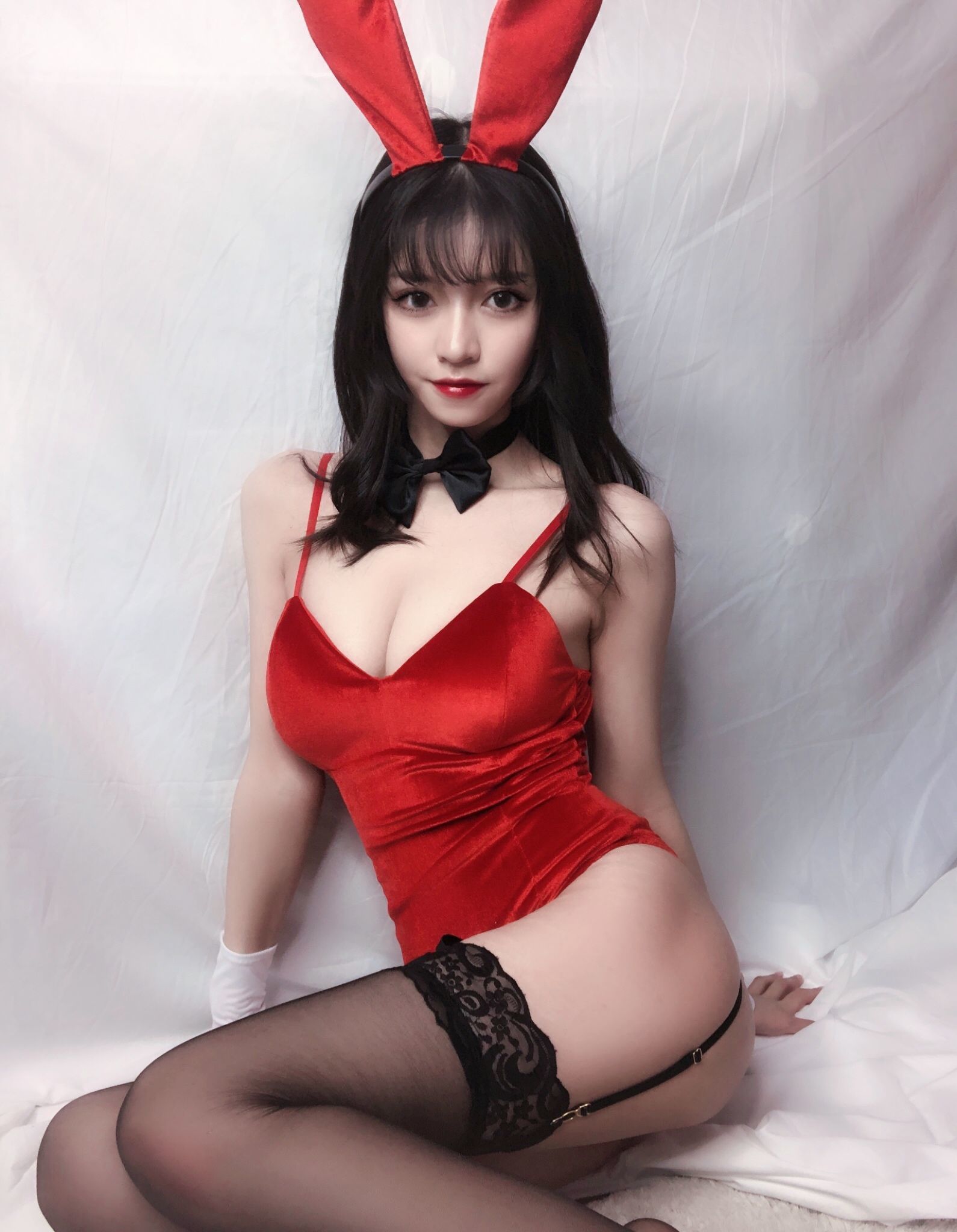 Minh Minh Kizami Đỏ Nhung Thỏ Nữ Lang