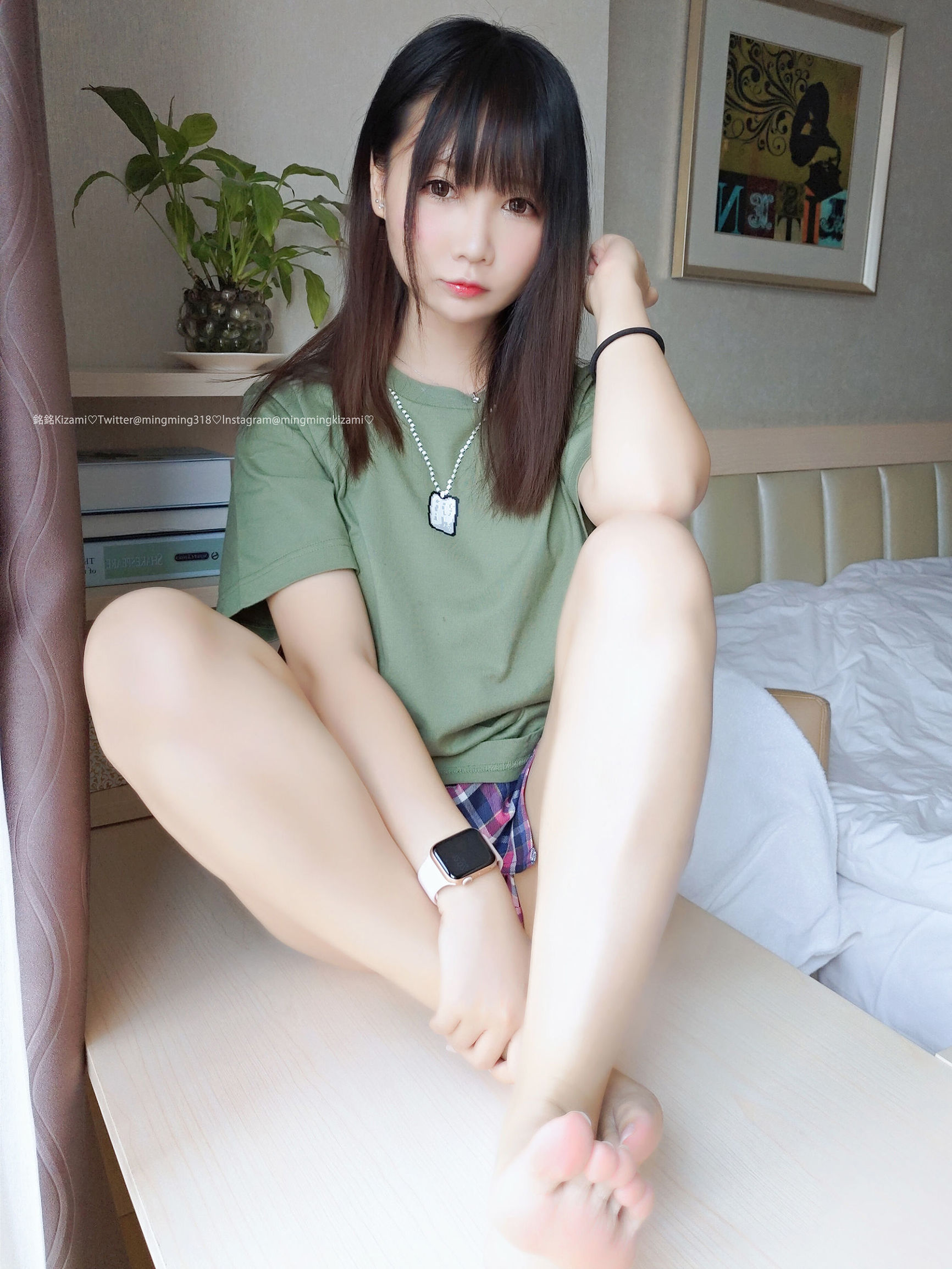 Minh Minh Kizami Tự sướng Vol.018 Cô nàng dễ thương ở nhà