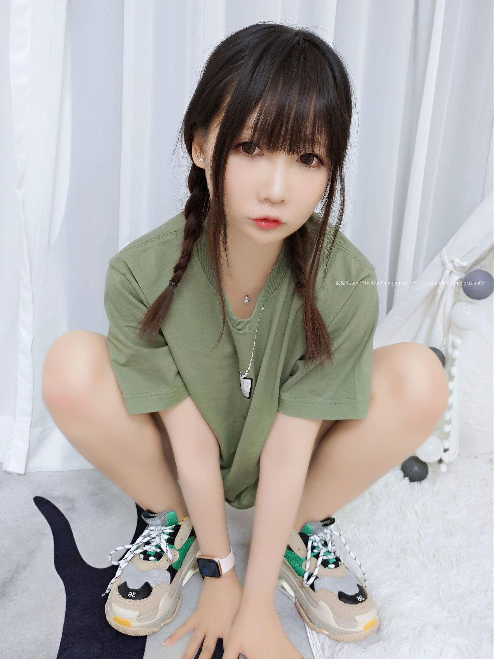 Minh Minh Kizami Tự sướng Vol.018 Cô nàng dễ thương ở nhà