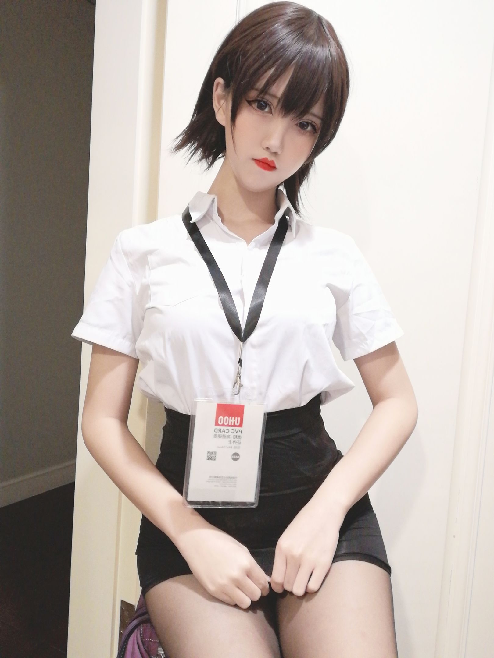 わんぱく少女 アシュンかおり 黒ストッキングOL