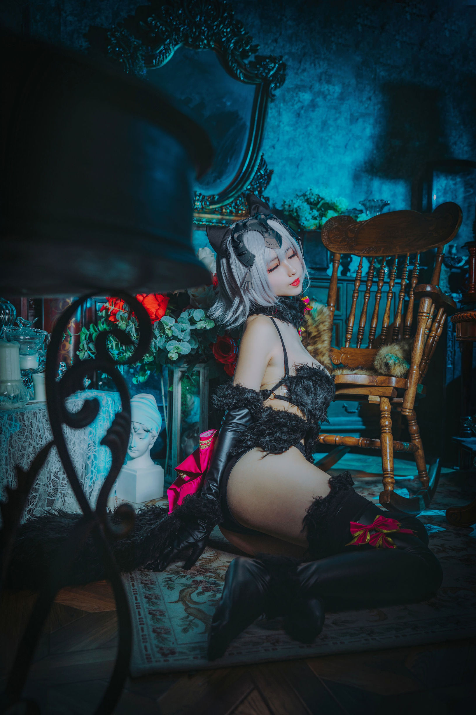 Cosplay Welfare Rioko Liang Liang Zi Black Jeanne d'Arc