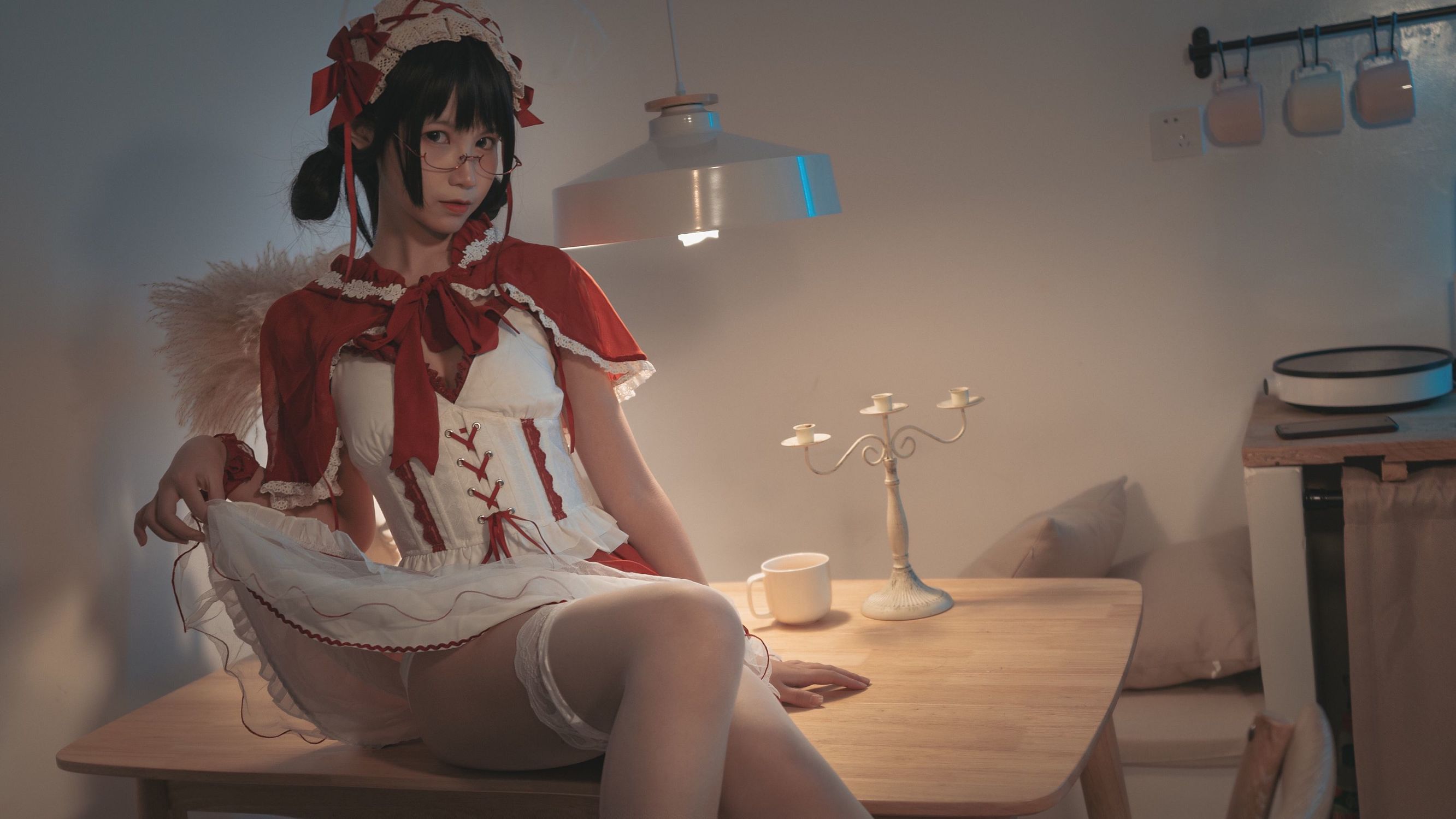 COSER mỹ nữ Chuyệt Nguyệt Su Cô Bé Quàng Khăn Đỏ