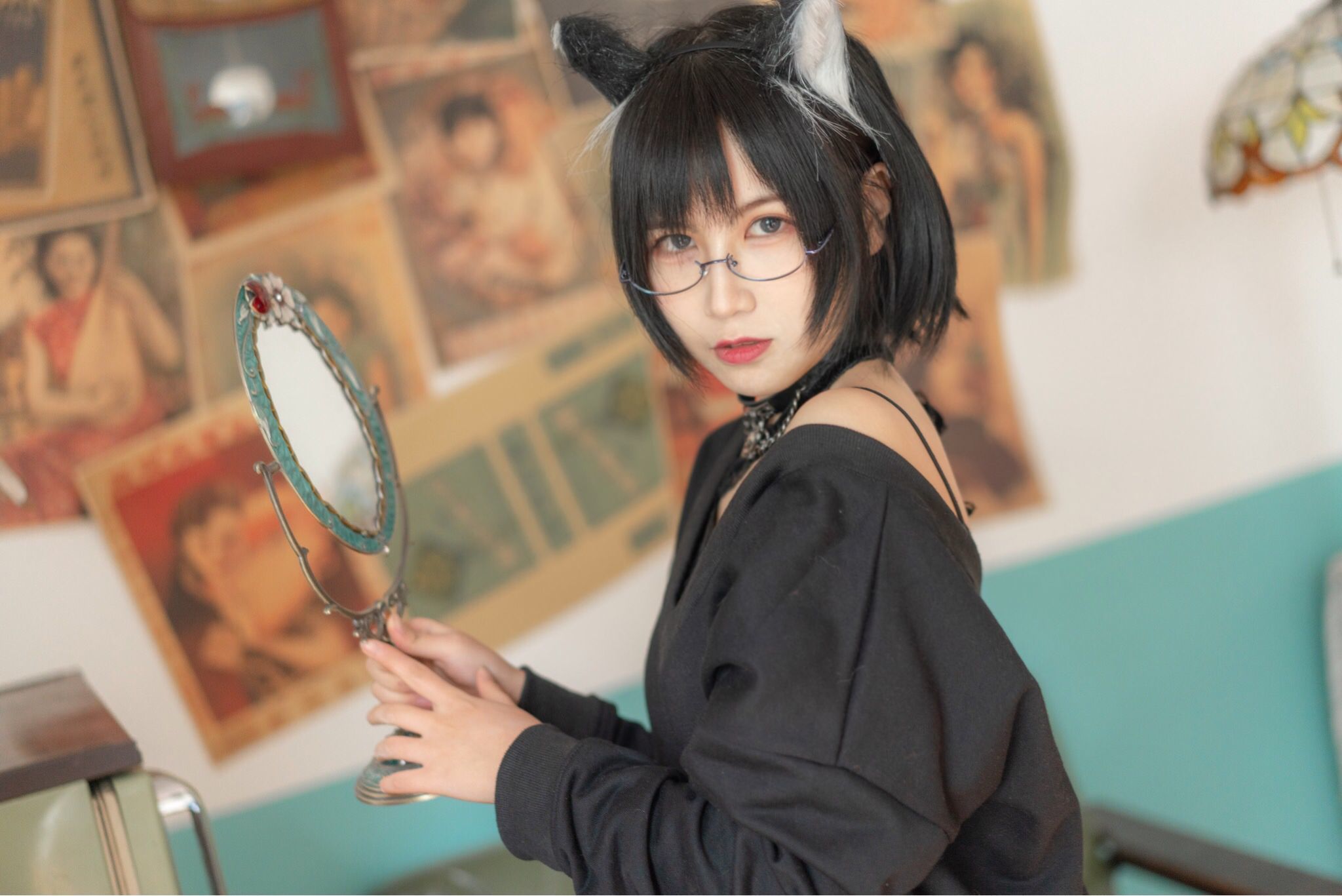 COSER người đẹp Chúc Nguyệt Su hàng ngày mèo nàng