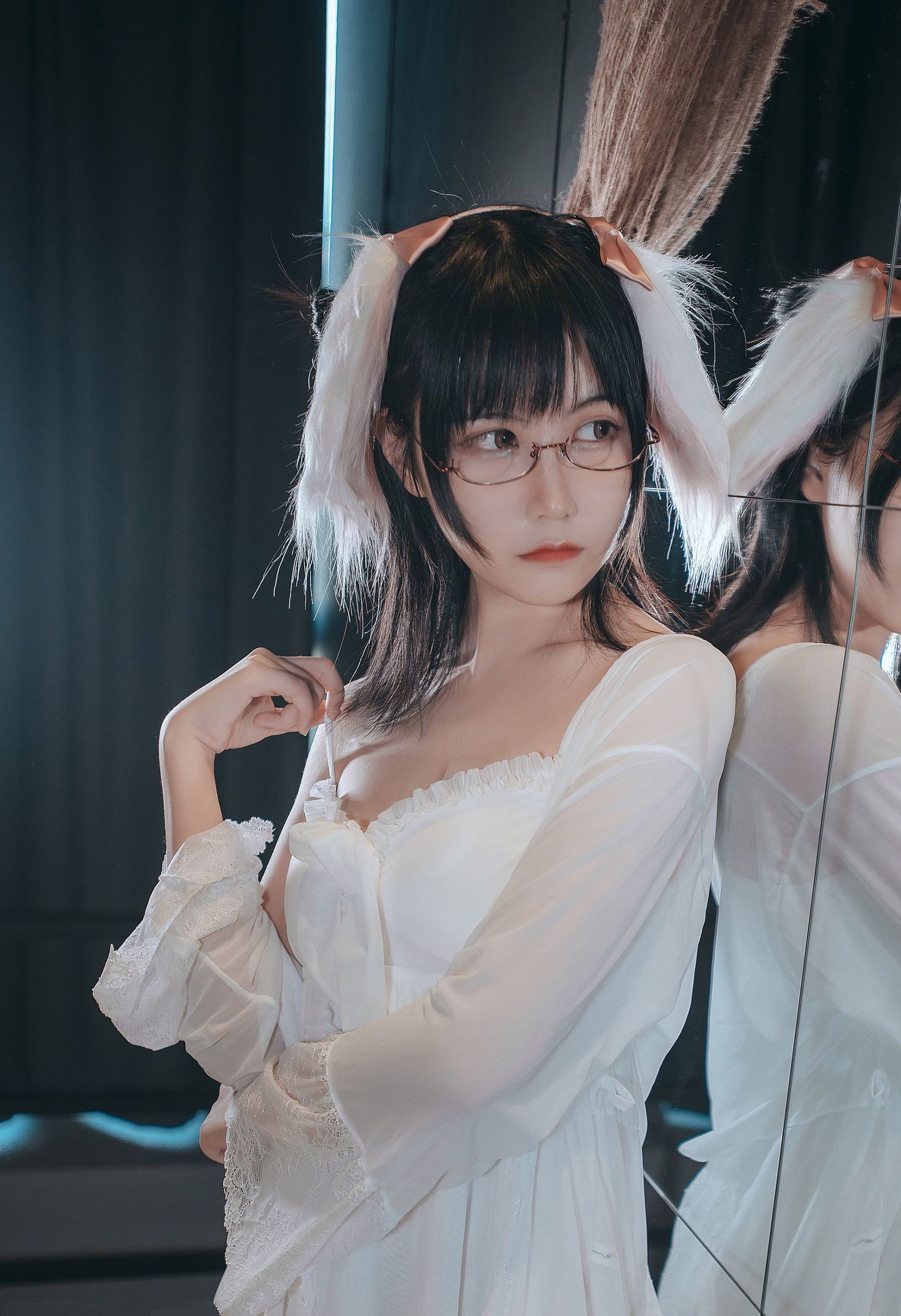 コスプレイヤー美女逐月ス 睡衣うさぎ