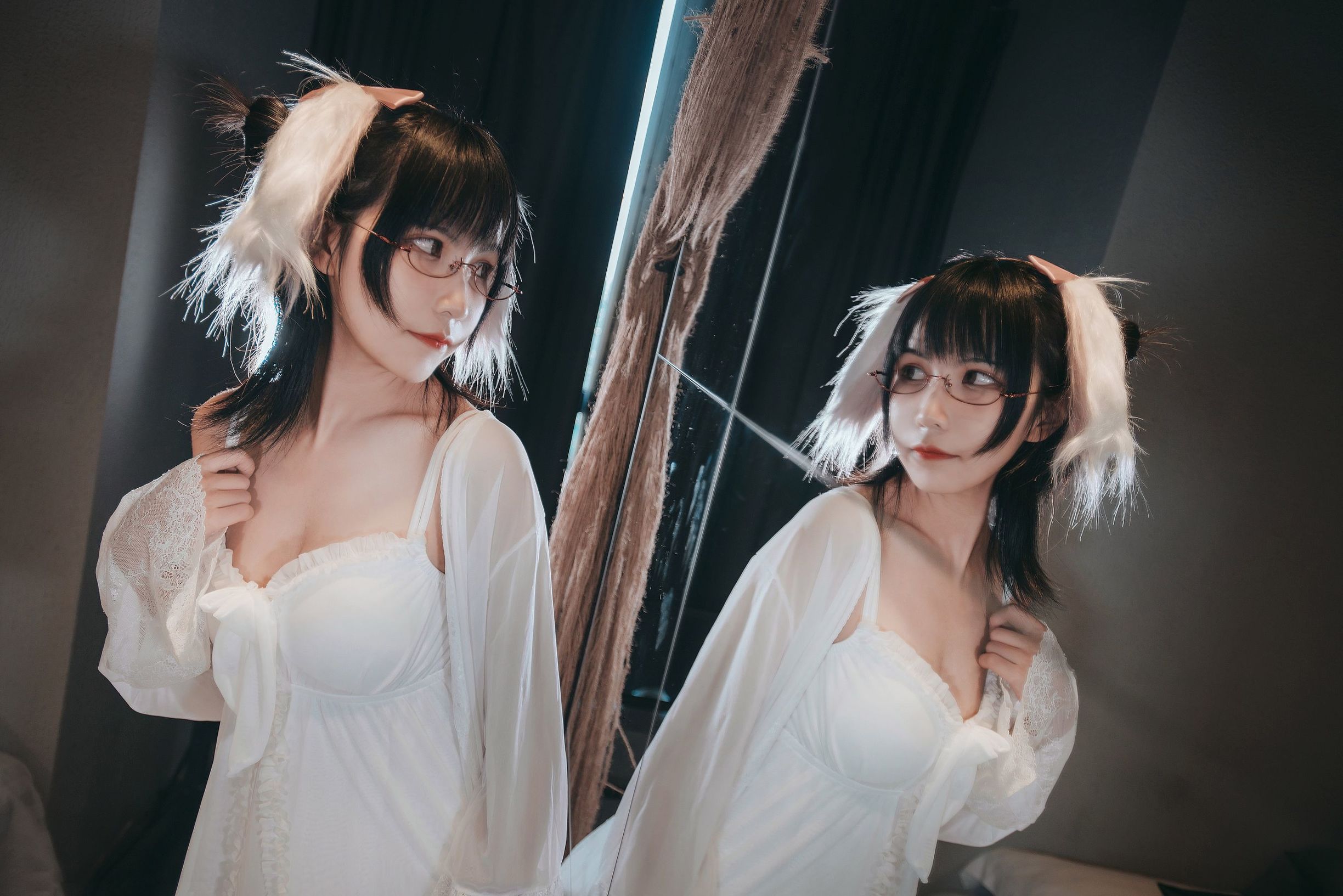 コスプレイヤー美女逐月ス 睡衣うさぎ