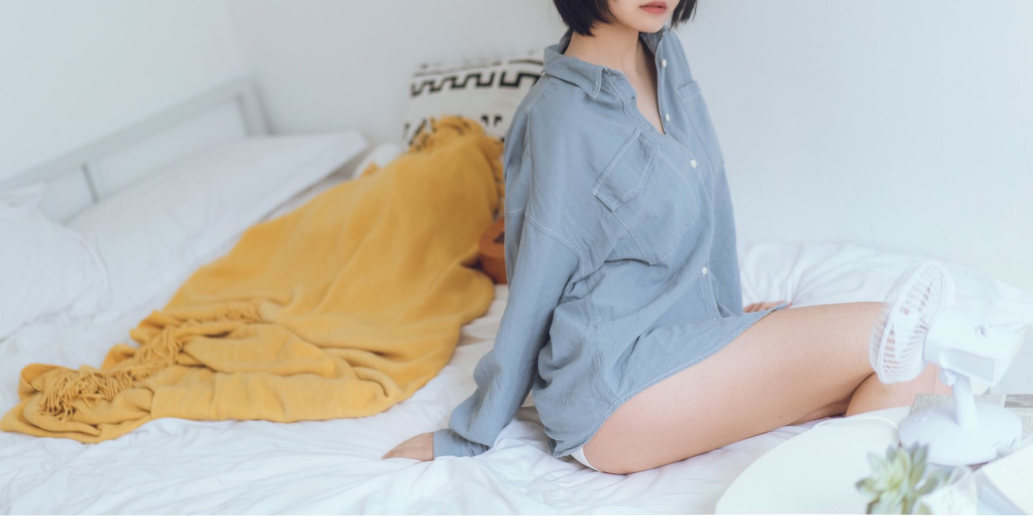COSER Beautiful Zhuyue Su Blue Shirt