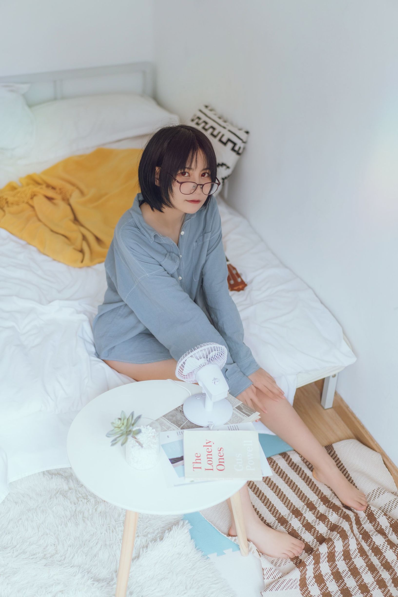 COSER Beautiful Zhuyue Su Blue Shirt
