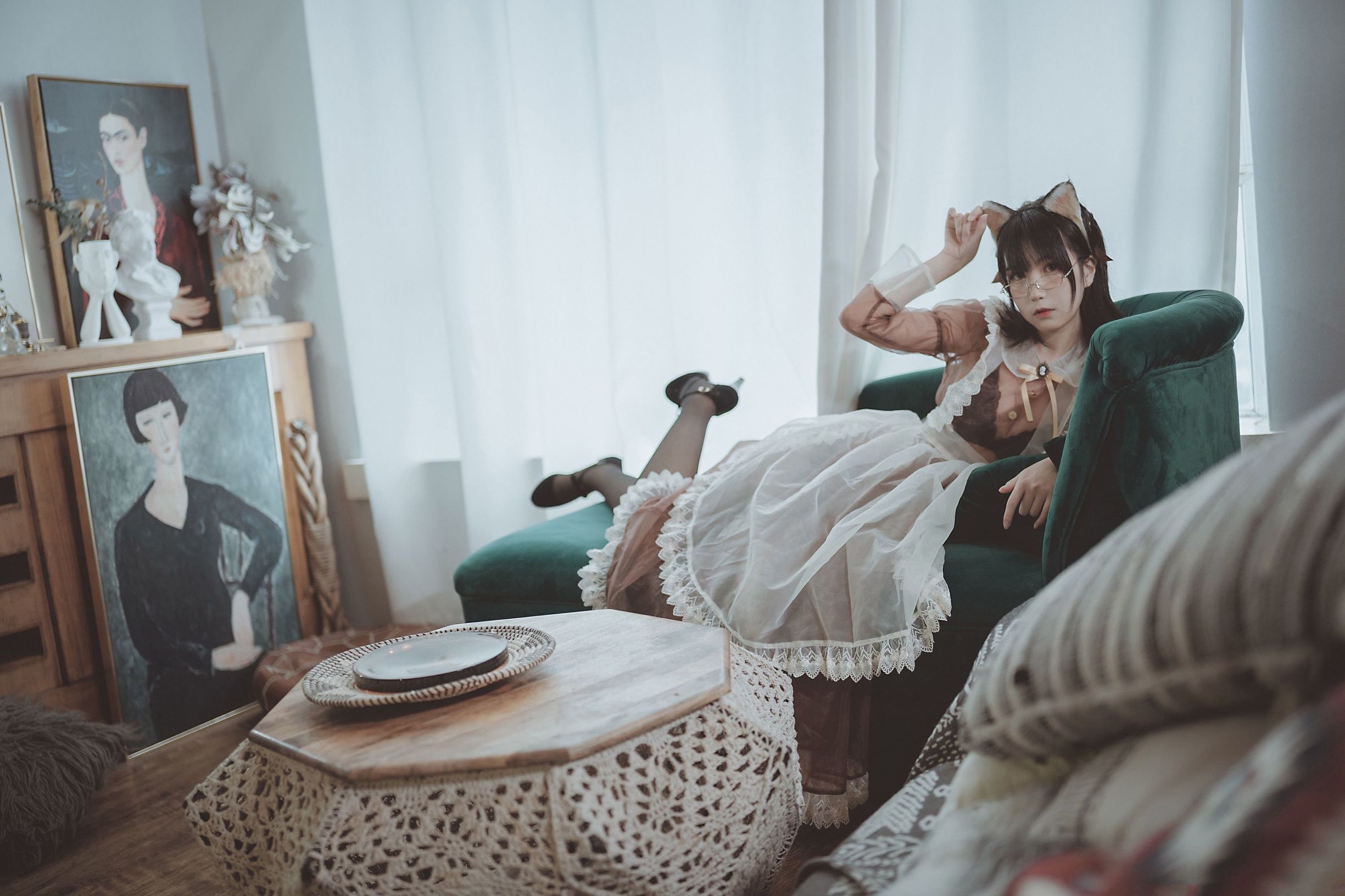 COSER Người Đẹp逐月su Nữ Hầu Trong Suốt