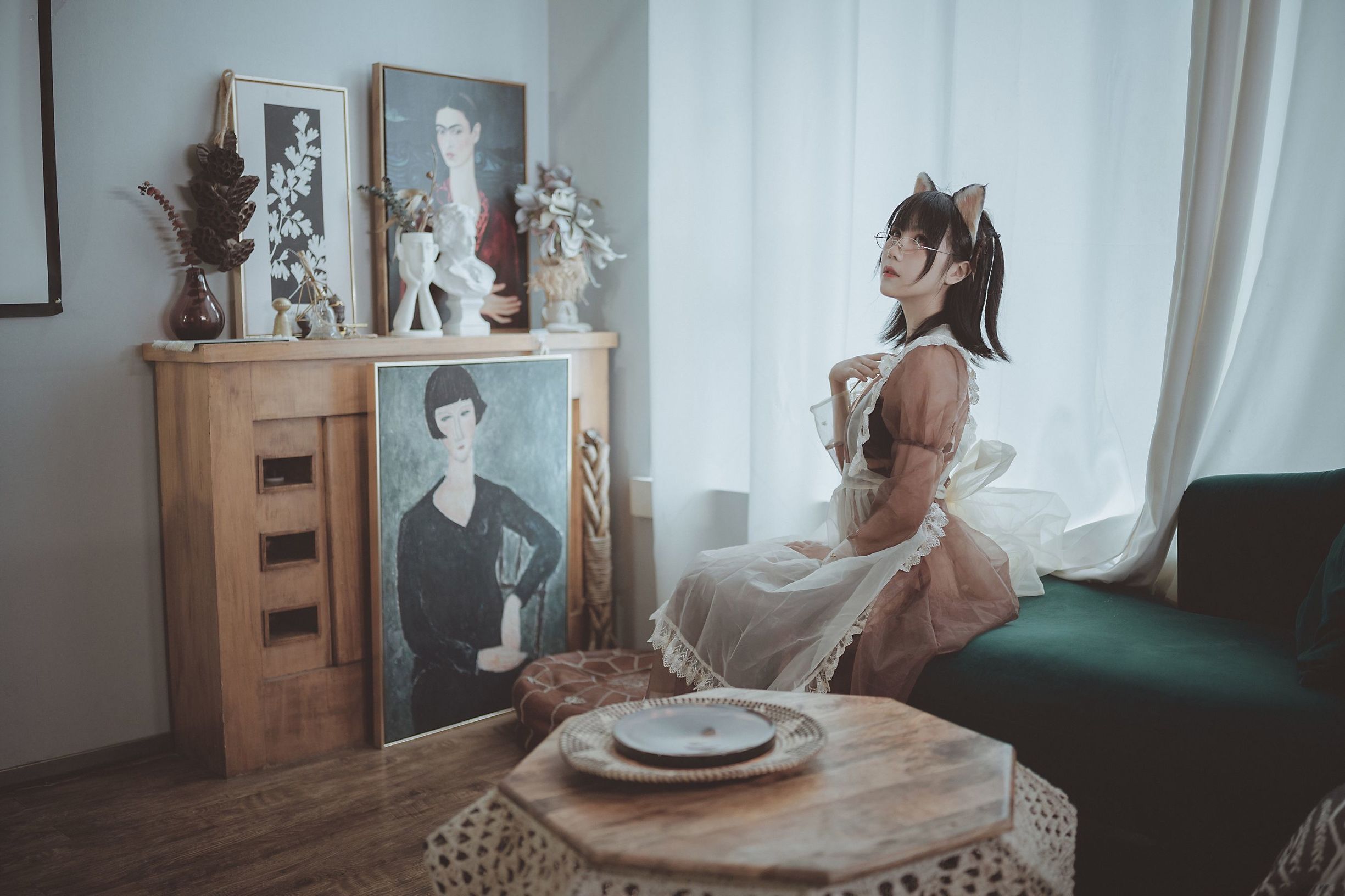 COSER Người Đẹp逐月su Nữ Hầu Trong Suốt