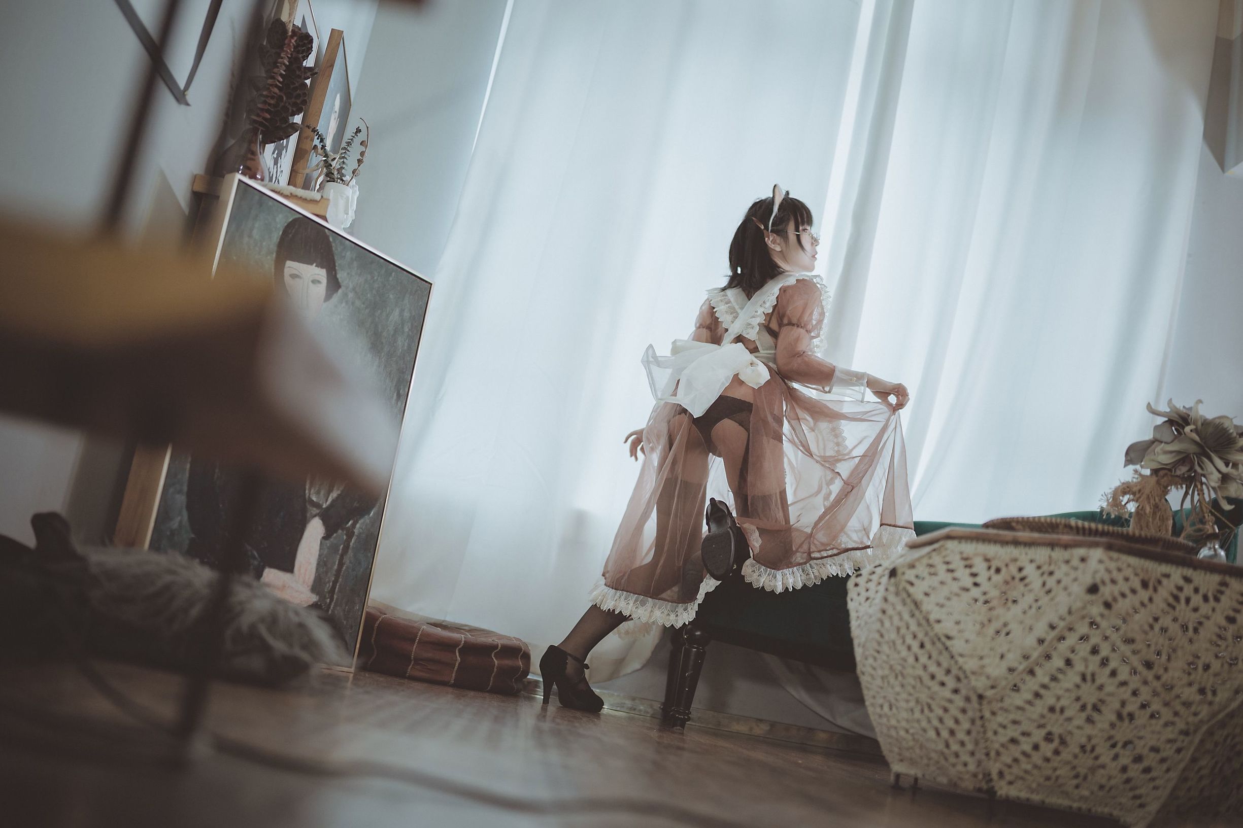 COSER Người Đẹp逐月su Nữ Hầu Trong Suốt