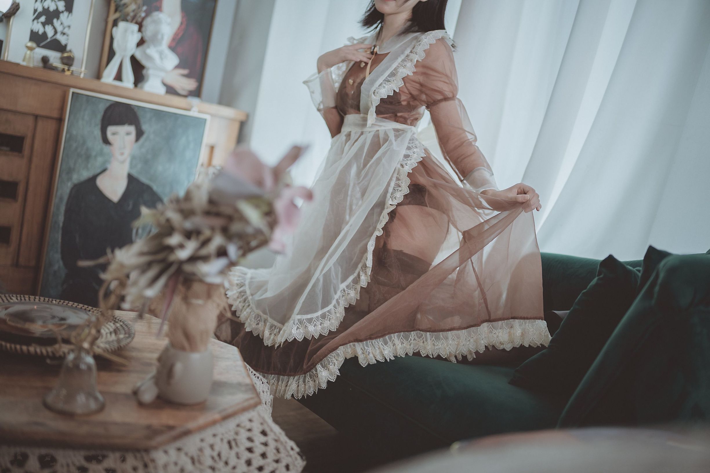COSER Người Đẹp逐月su Nữ Hầu Trong Suốt
