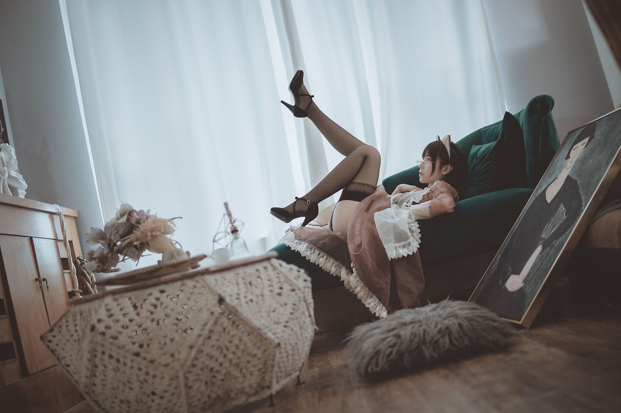 COSER Người Đẹp逐月su Nữ Hầu Trong Suốt