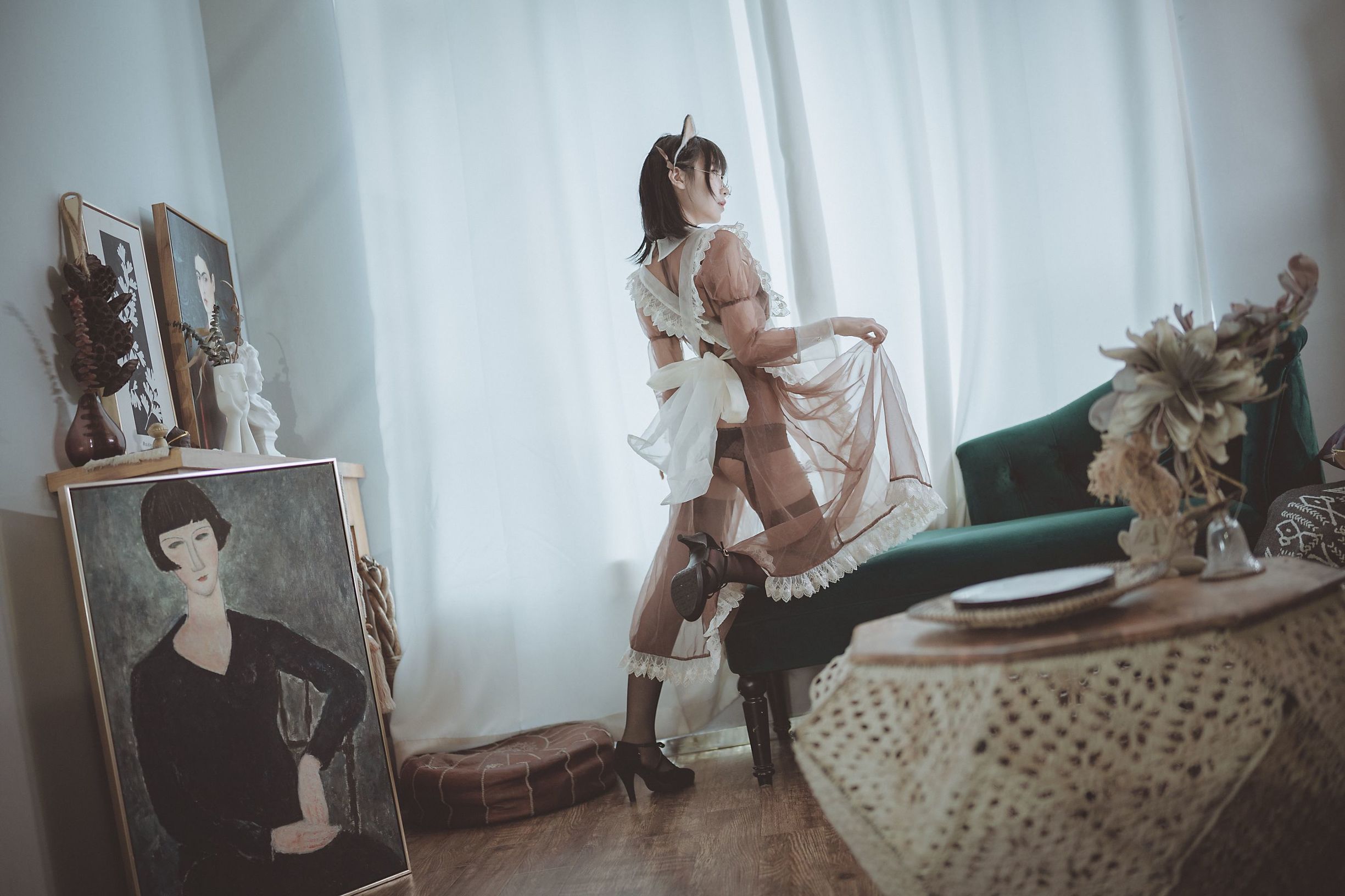 COSER Người Đẹp逐月su Nữ Hầu Trong Suốt