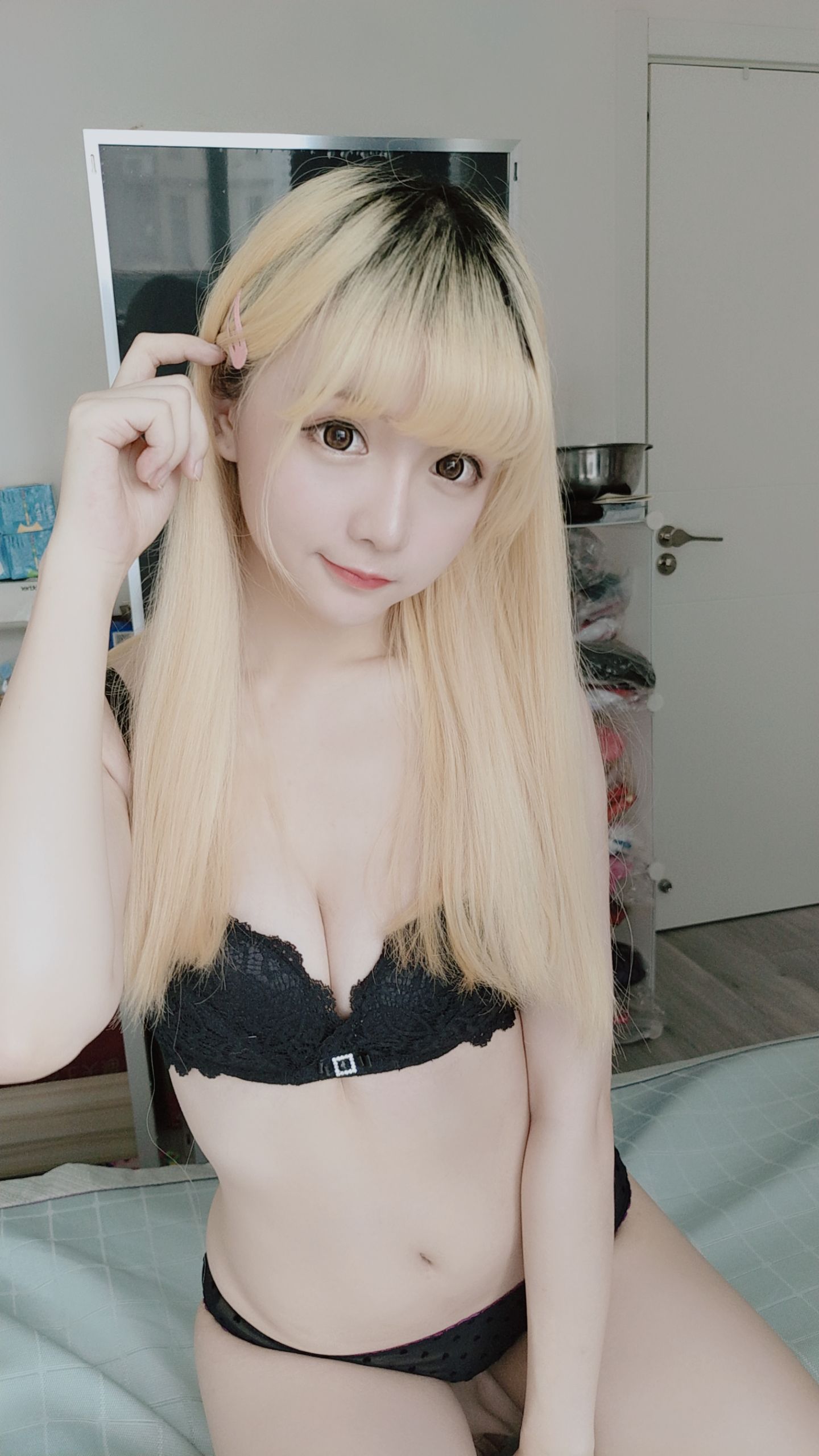 コーサーお嬢さん星のちち JKチェックスカート