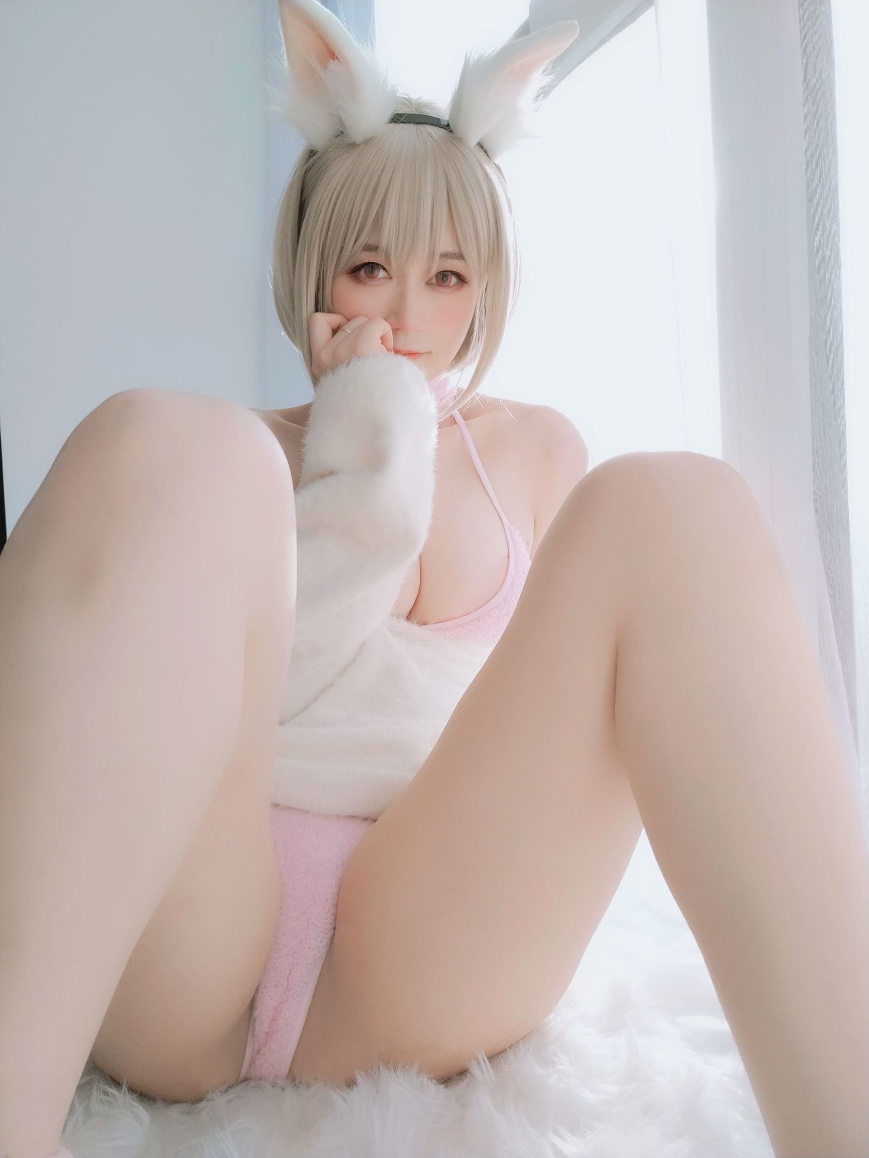 コーサーお姉さん白銀 小さな白い兎