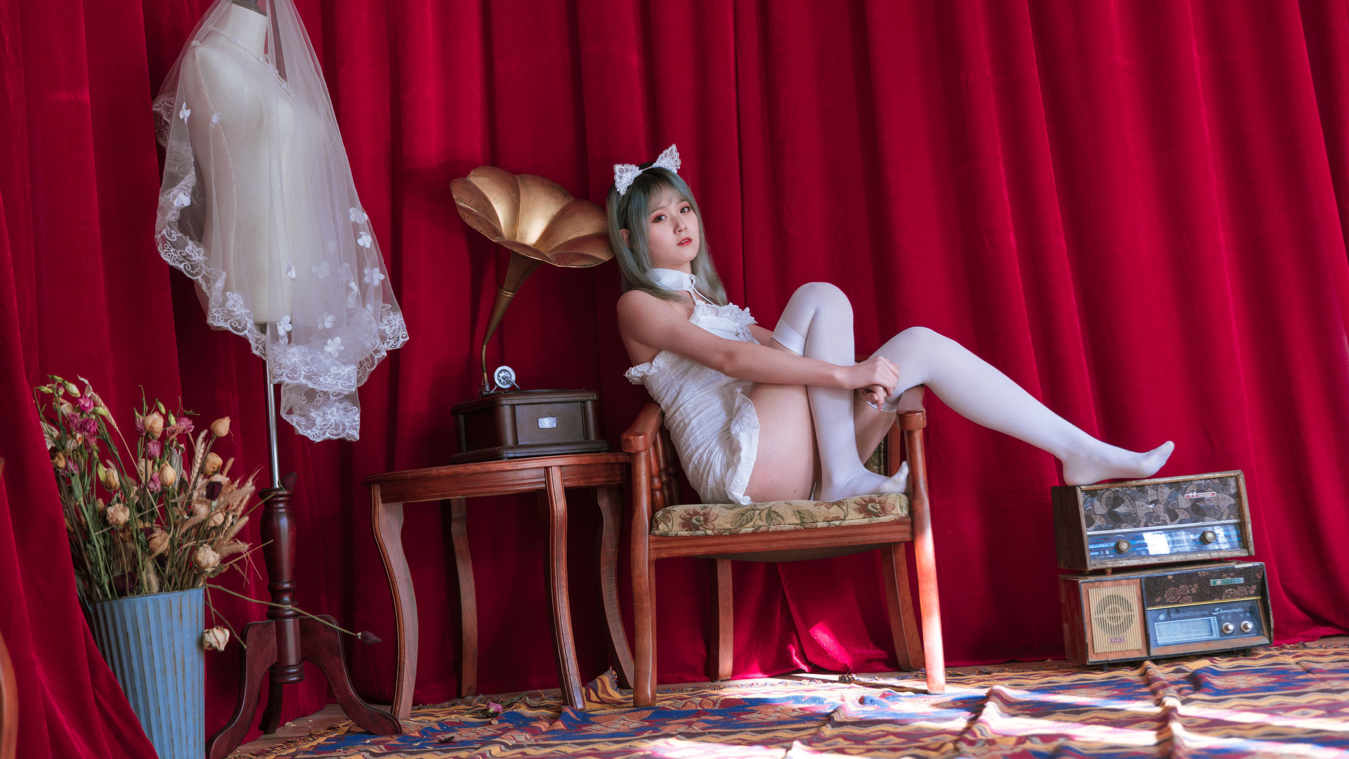 Coser Miss Akisoso Qiu Chuchu Retro