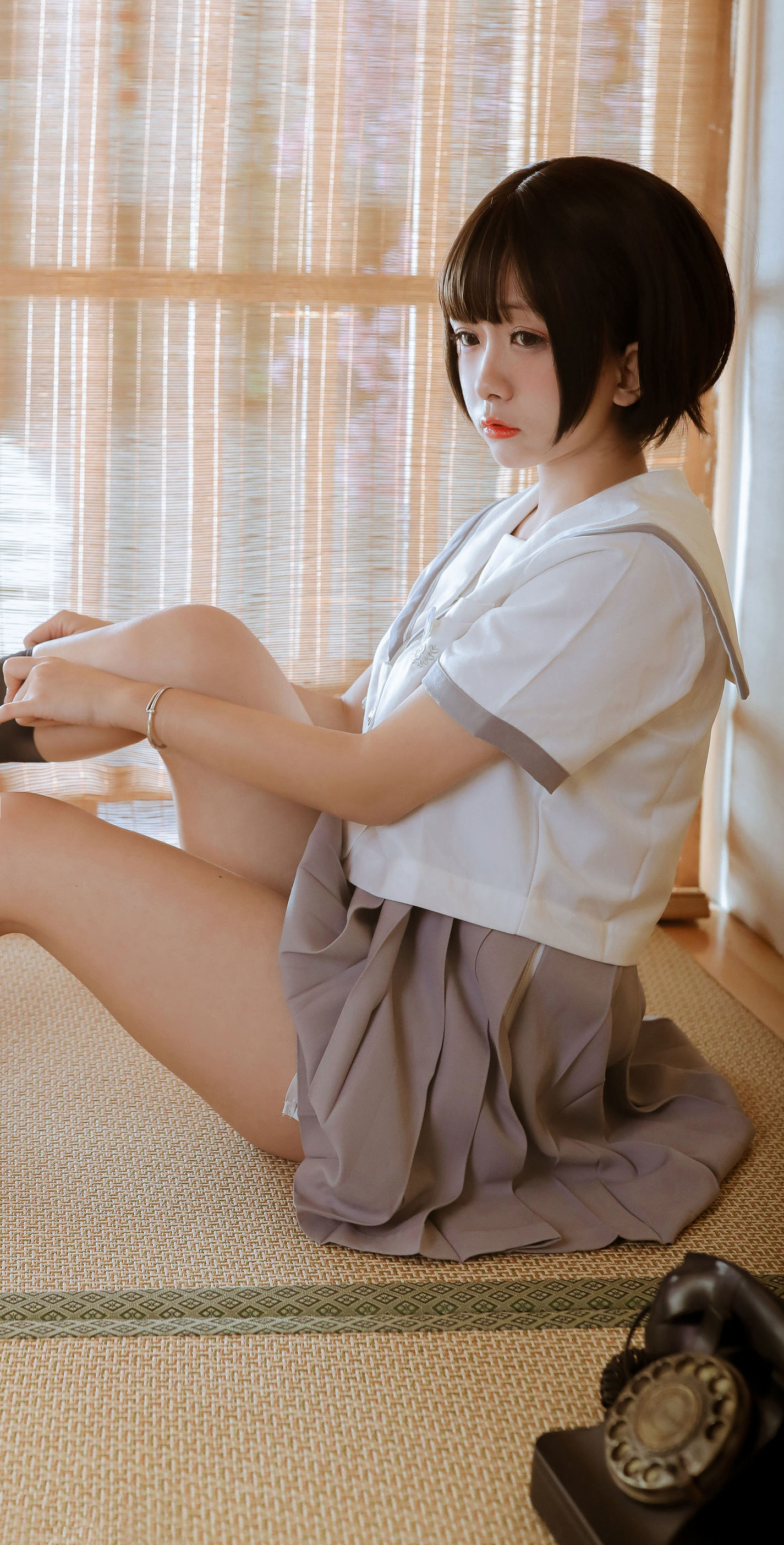 Cosplay Rina Jiao and Japanese style JK