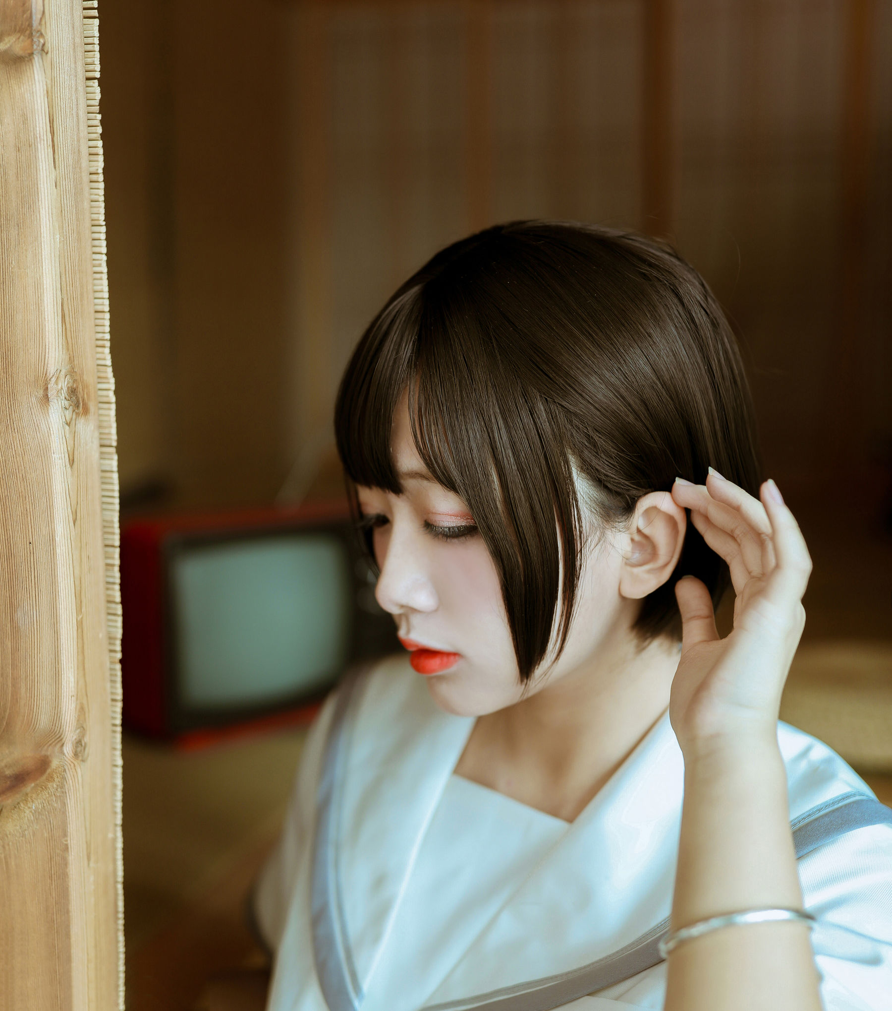 Cosplay Rina Jiao and Japanese style JK